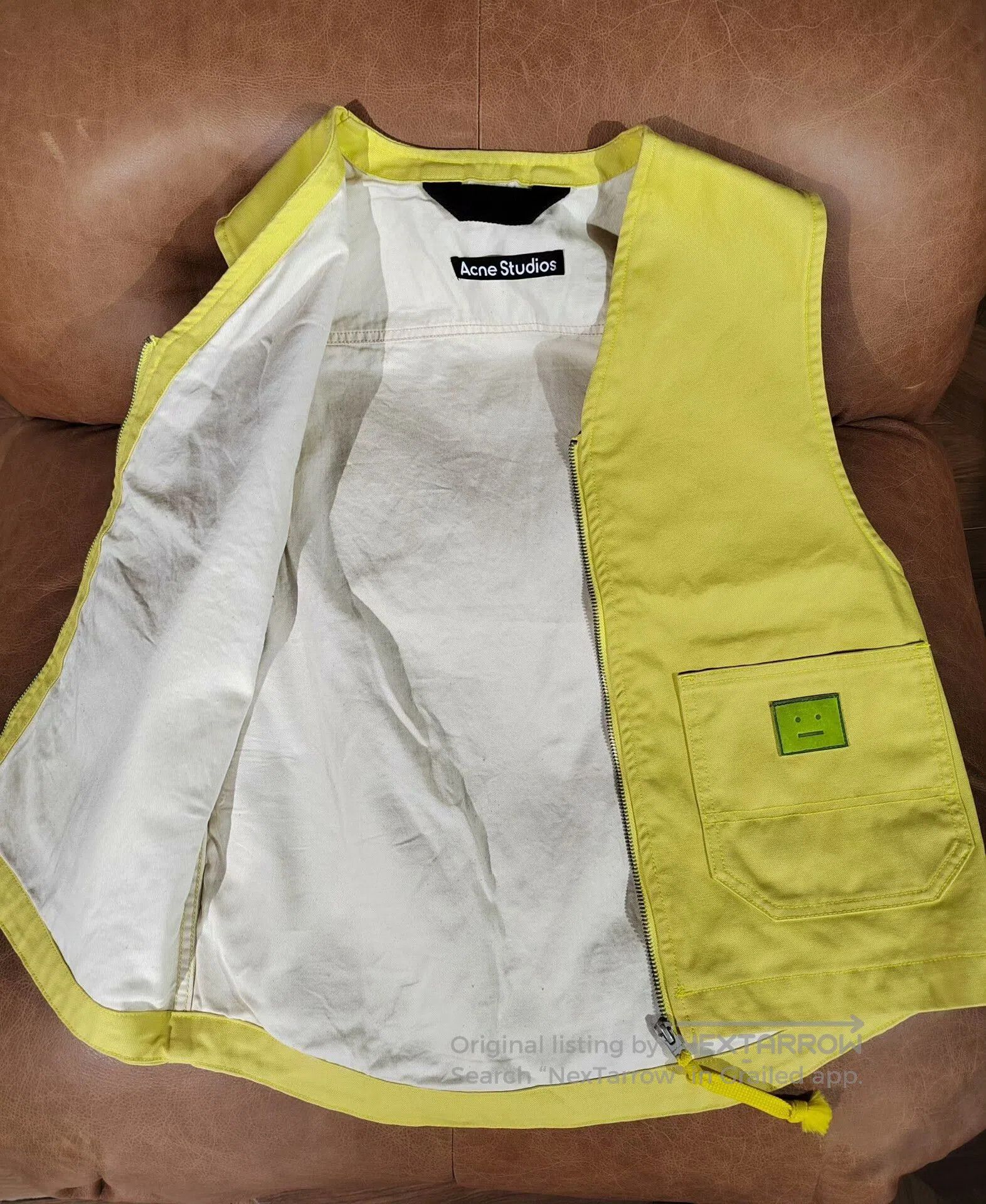 Acne Studios Acne Studios Smile Face Vest Yellow. Size US M / EU 48-50 / 2 - 5 Thumbnail