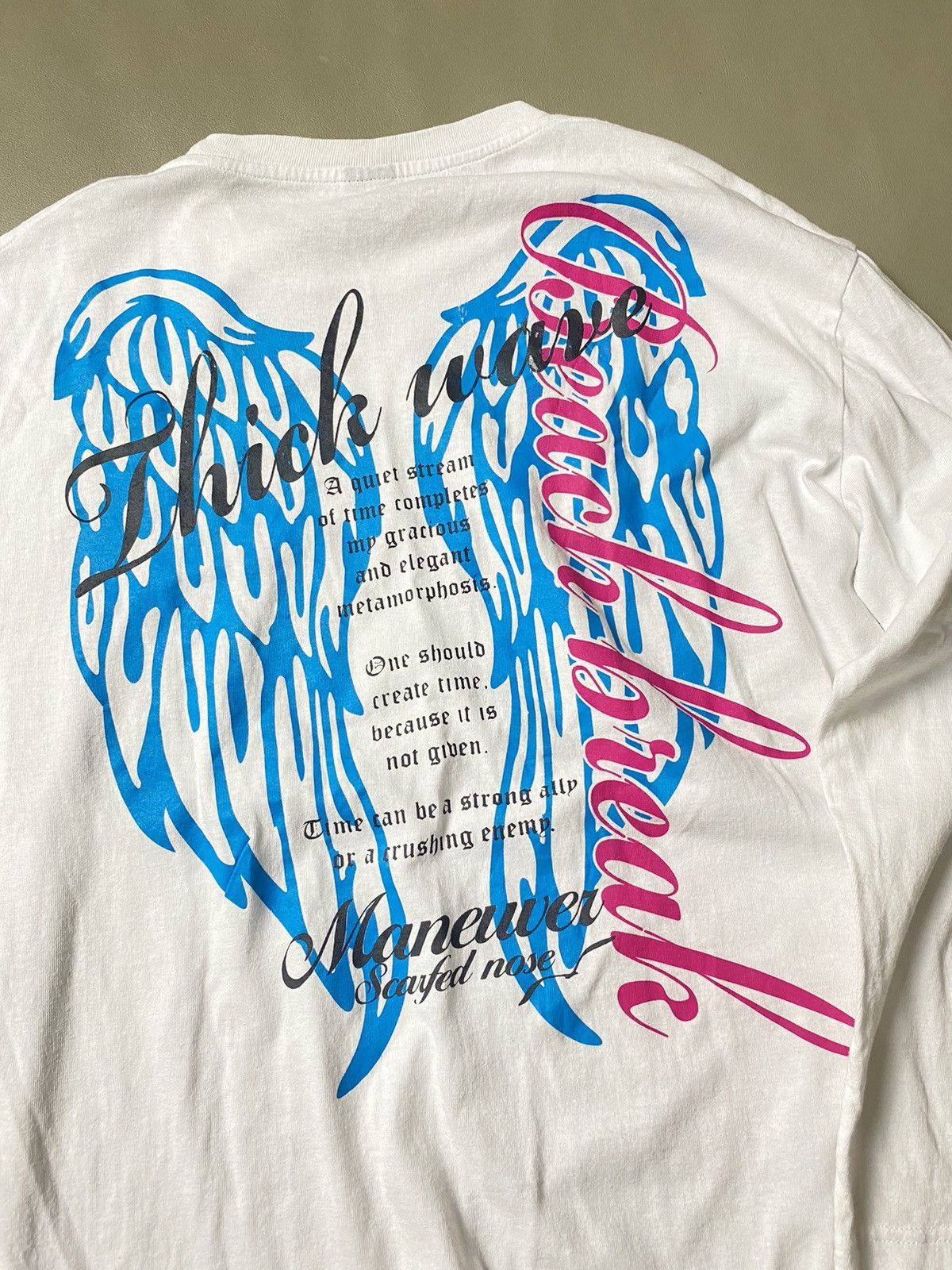 Beauty Beast × If Six Was Nine × Le Grande Bleu (L.G.B.) Y2K Fogaty House Poem Wings Longsleeve Size US XL / EU 56 / 4 - 4 Thumbnail