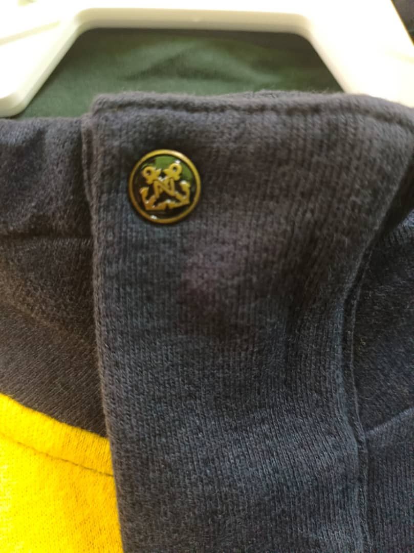 Nautica NAUTICA Navy Yellow 1983 Coastal Horizon Half Zip Sweatshirt Size US XL / EU 56 / 4 - 6 Thumbnail