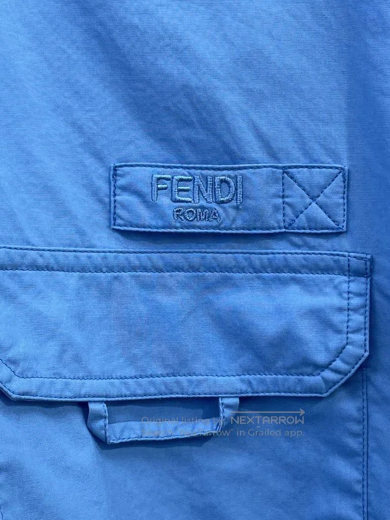 Fendi Fendi Blue Workwear Shirt Size XS / US 0-2 / IT 36-38 - 3 Thumbnail