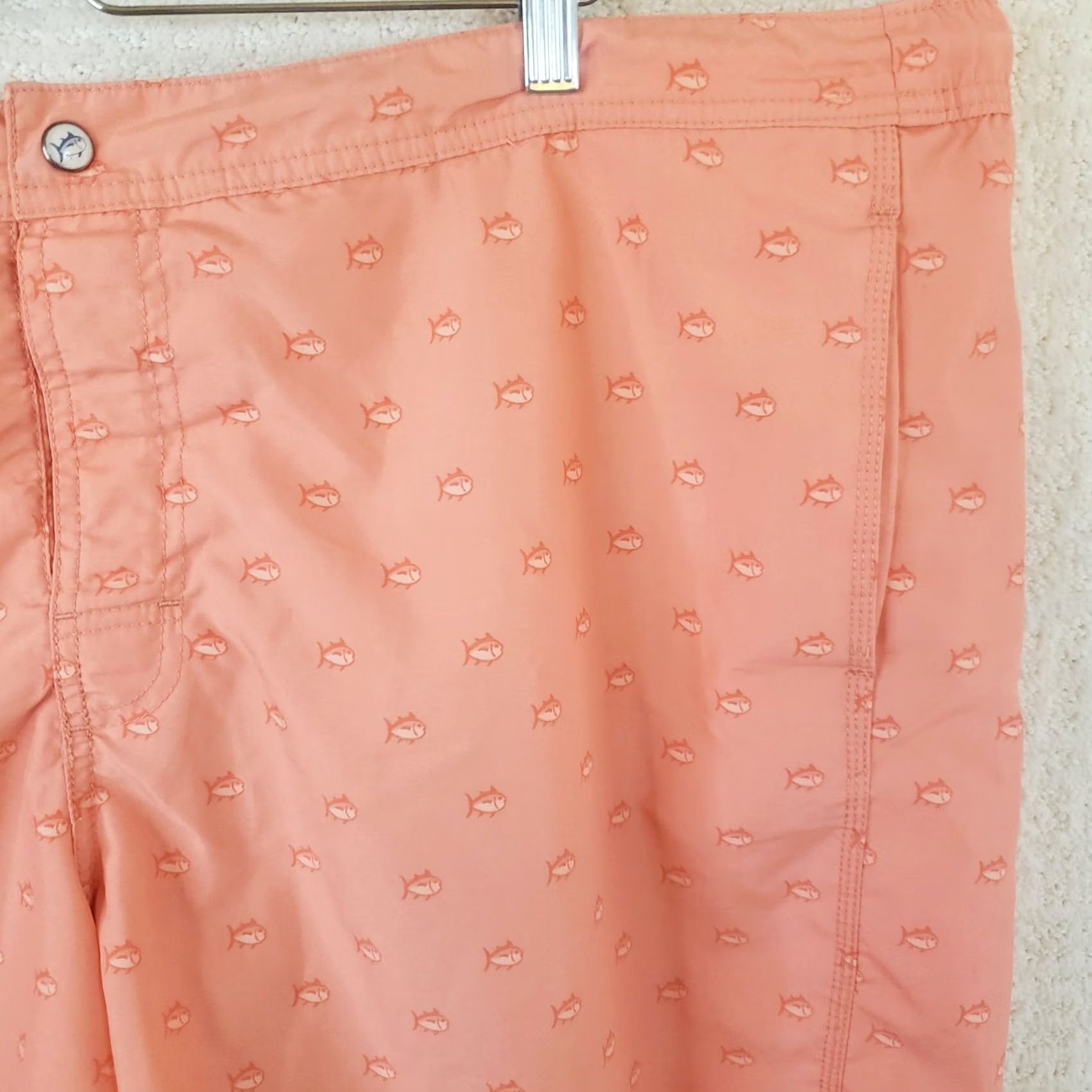Southern Tide Southern Tide Mens Lined Water Shorts XXL Coral Fish Pattern Quick-Dry Stretch UV Size US 39 - 5 Thumbnail