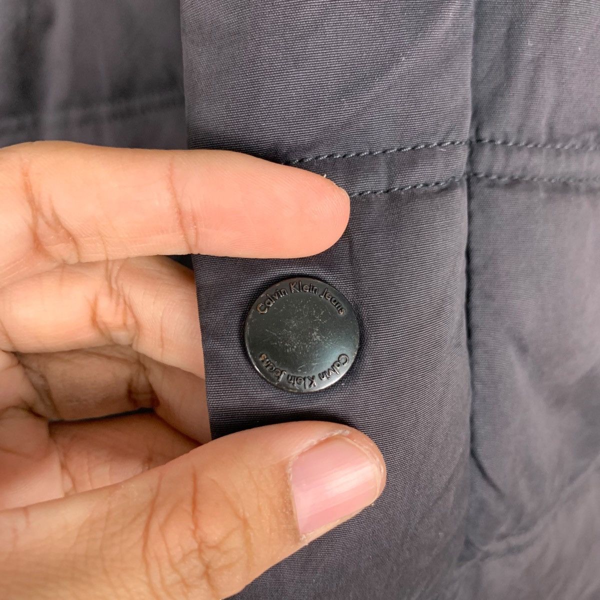 Calvin Klein CALVIN KLEIN Collared Snap Button Puffer Jacket #1868-C81 Size US L / EU 52-54 / 3 - 15 Thumbnail