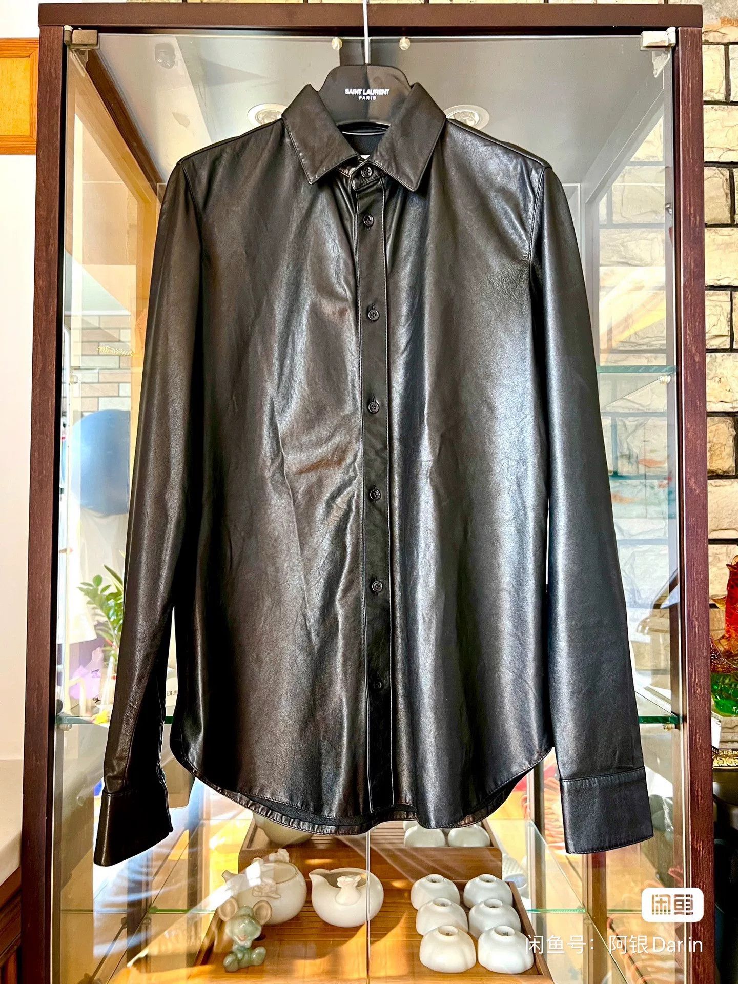 Saint Laurent Paris saint laurent lambskin leather shirt jacket Size US M / EU 48-50 / 2 - 1 Thumbnail