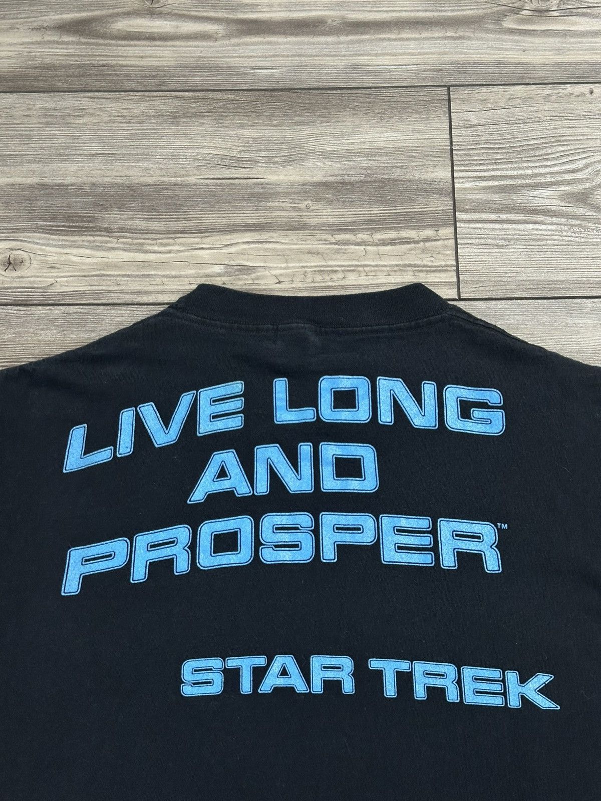 Vintage Vintage 90’s Star Trek Spock Live Long And Prosper T Shirt Size US L / EU 52-54 / 3 - 4 Thumbnail