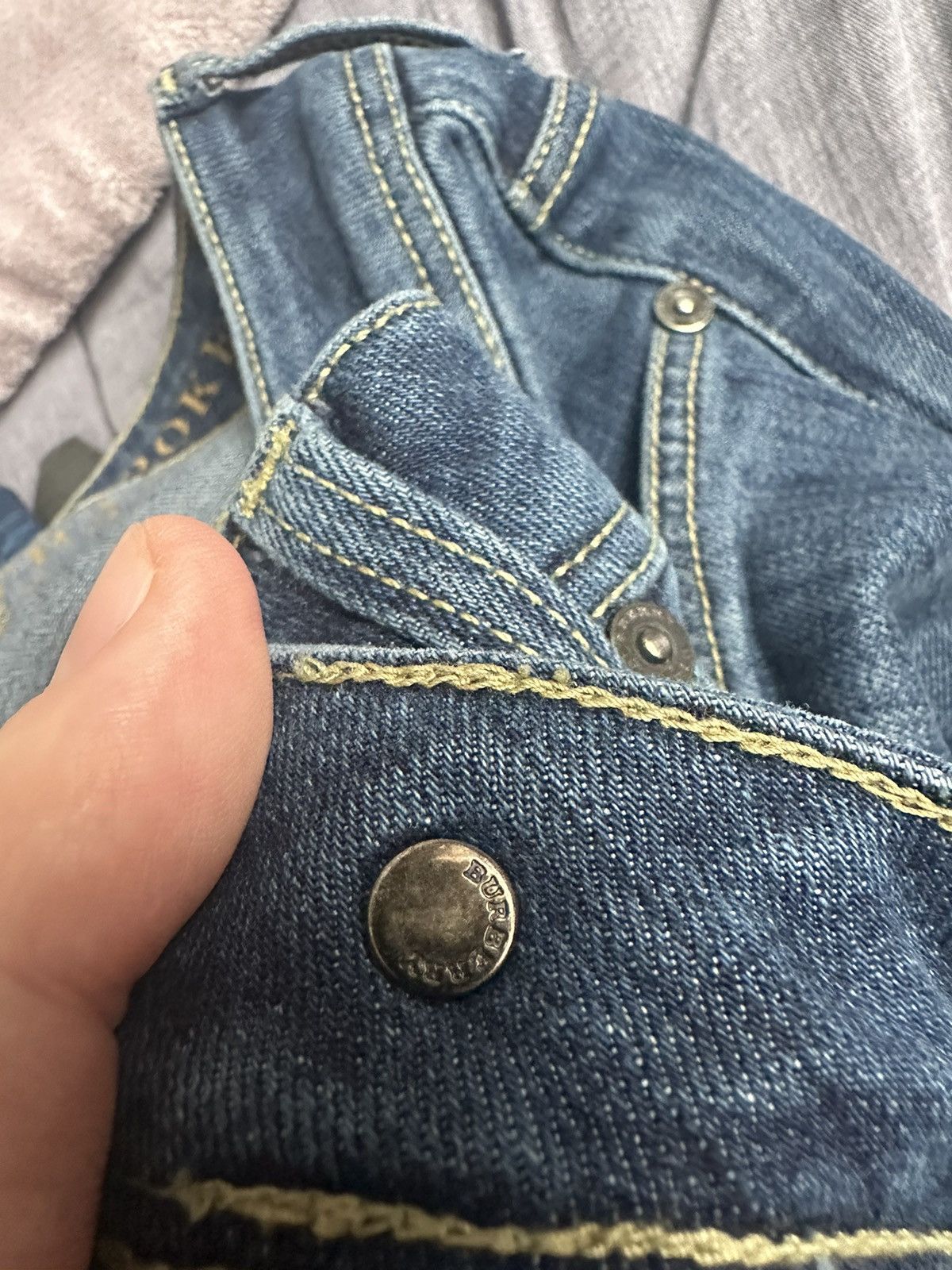 Burberry Burberry Brit Vintage Blue Big Logo Denim size S luxury Size US 30 / EU 46 - 14 Thumbnail