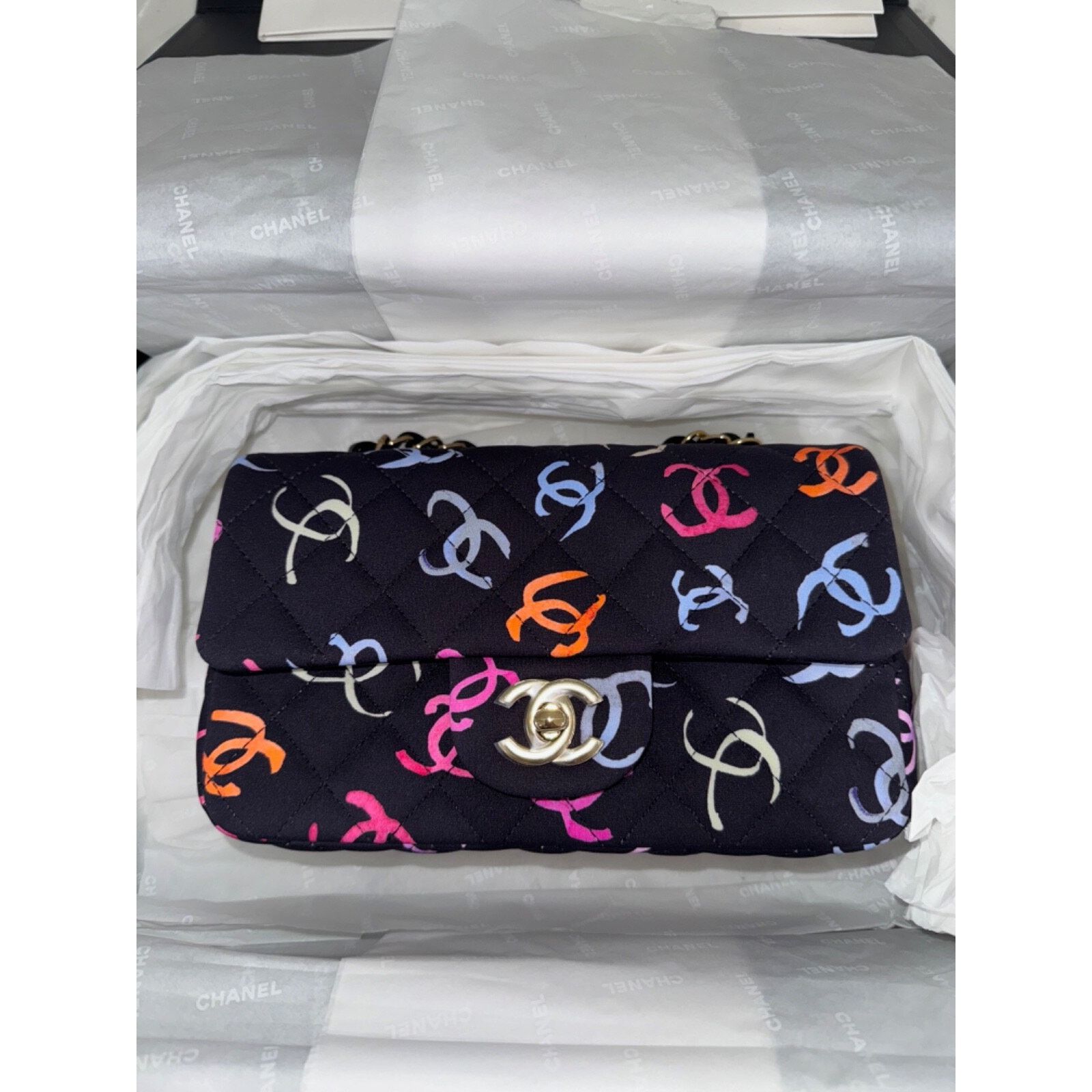 Chanel Chanel Logo Mini Flap Rectangle CC Shoulder Crossbody Bag Size ONE SIZE - 8 Thumbnail