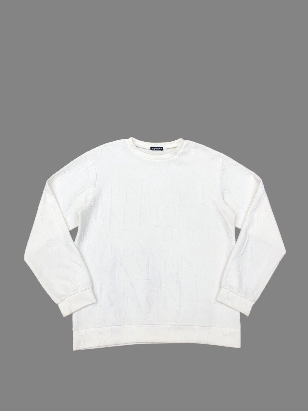 Vintage 💥Vintage Plymtone Emerging Alphabet Sweatshirt Size US L / EU 52-54 / 3 - 1 Thumbnail