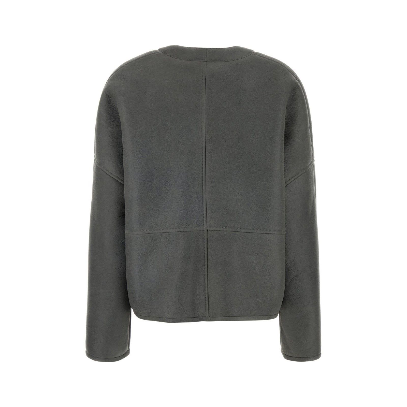 Loewe LOEWE Dark Gray Shearling Jacket New & Authentic (Women's si Size M / US 6-8 / IT 42-44 - 2 Thumbnail