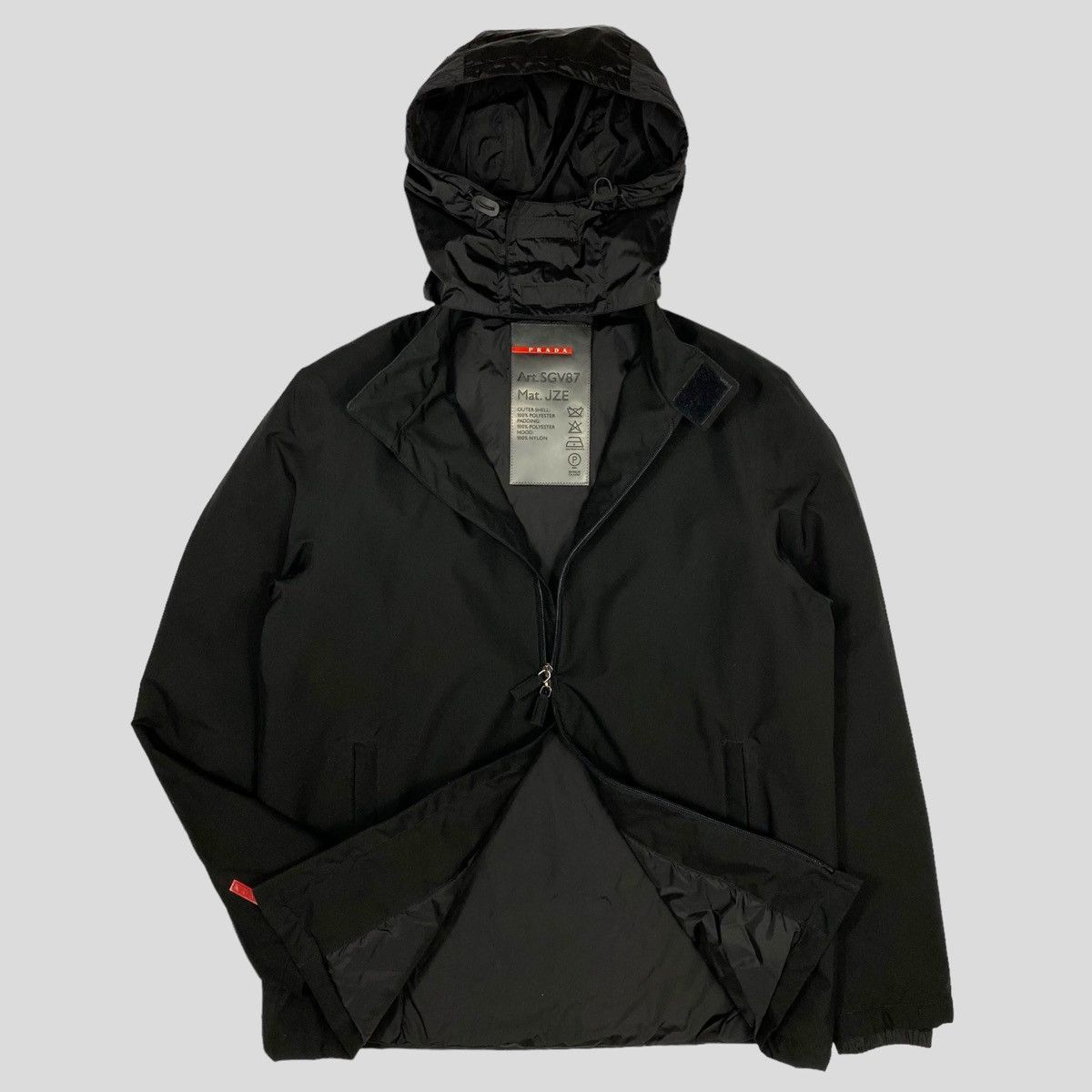 Prada Prada Sport AW01 Padded Goretex Jacket Nylon Pocket Hood - L Size US L / EU 52-54 / 3 - 6 Thumbnail
