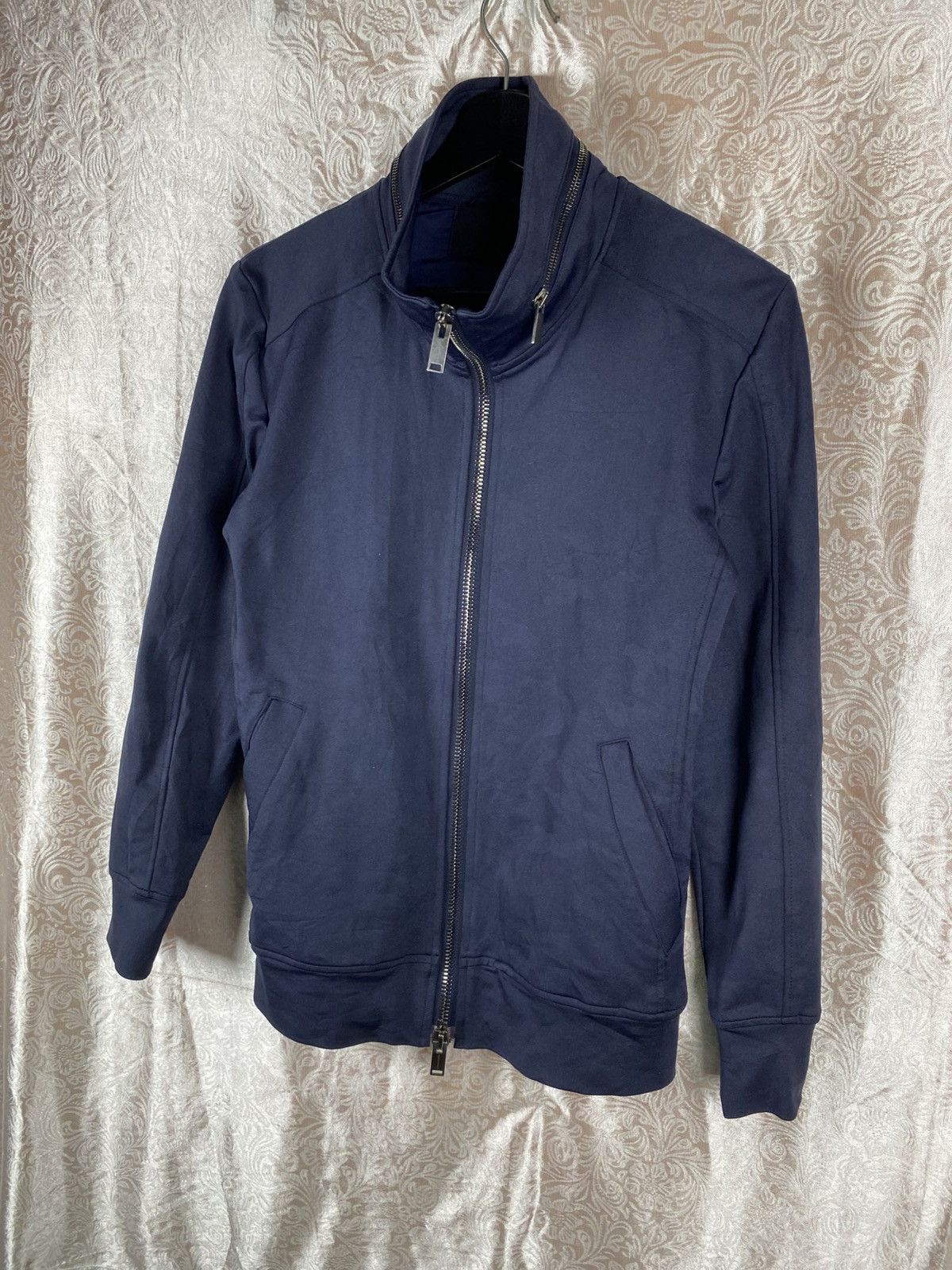 junhashimoto Vintage Jun Hashimoto Navy Track Double Zip Sweat Jacket Size US M / EU 48-50 / 2 - 4 Thumbnail