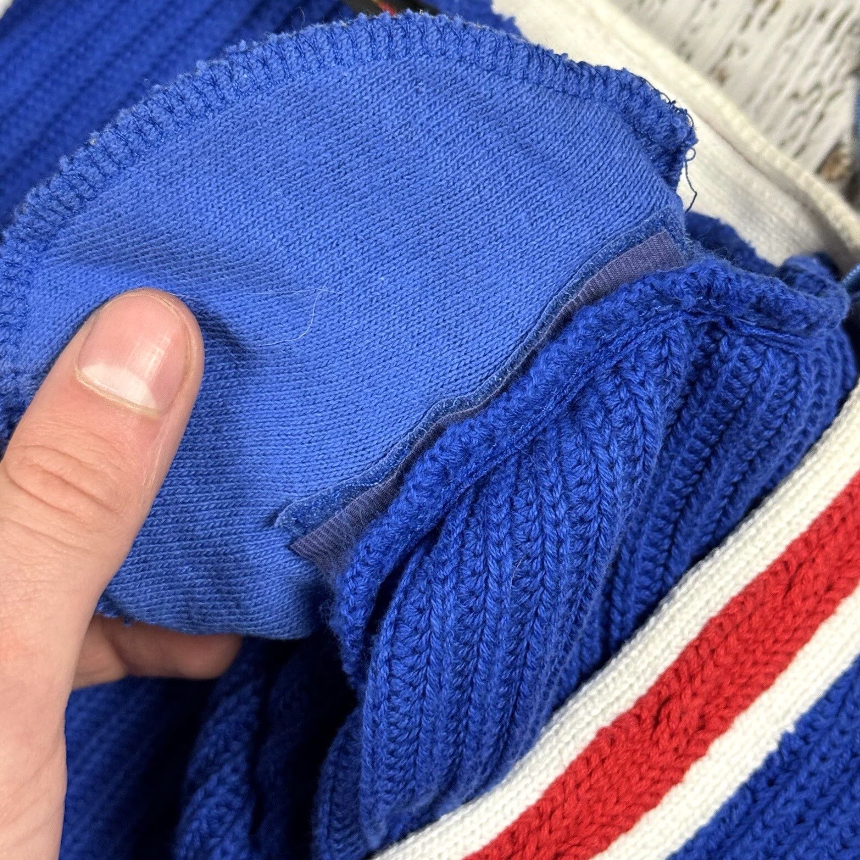 Vintage VINTAGE LizSport Cardigan Adult L Blue Cotton Knit Button Front V-Neck Long Sleeve 90s Womens Size L / US 10 / IT 46 - 6 Thumbnail
