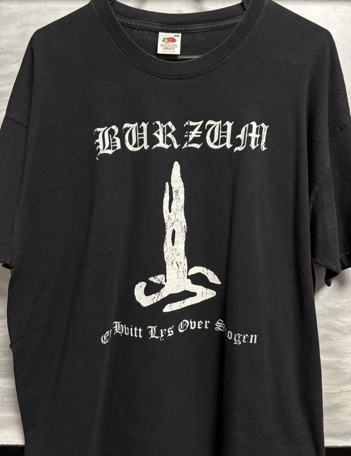 Band Tees Burzum Et hvitt lys over skogen Black Metal Vintage Tee XL Size US XL / EU 56 / 4 - 1 Thumbnail