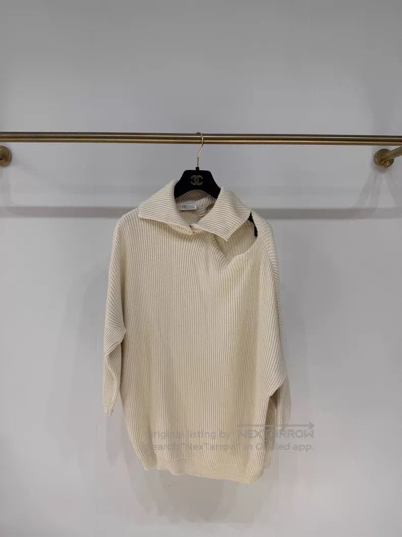 Brunello Cucinelli Brunello Cucinelli Design Knit Sweater Size M / US 6-8 / IT 42-44 - 1 Thumbnail