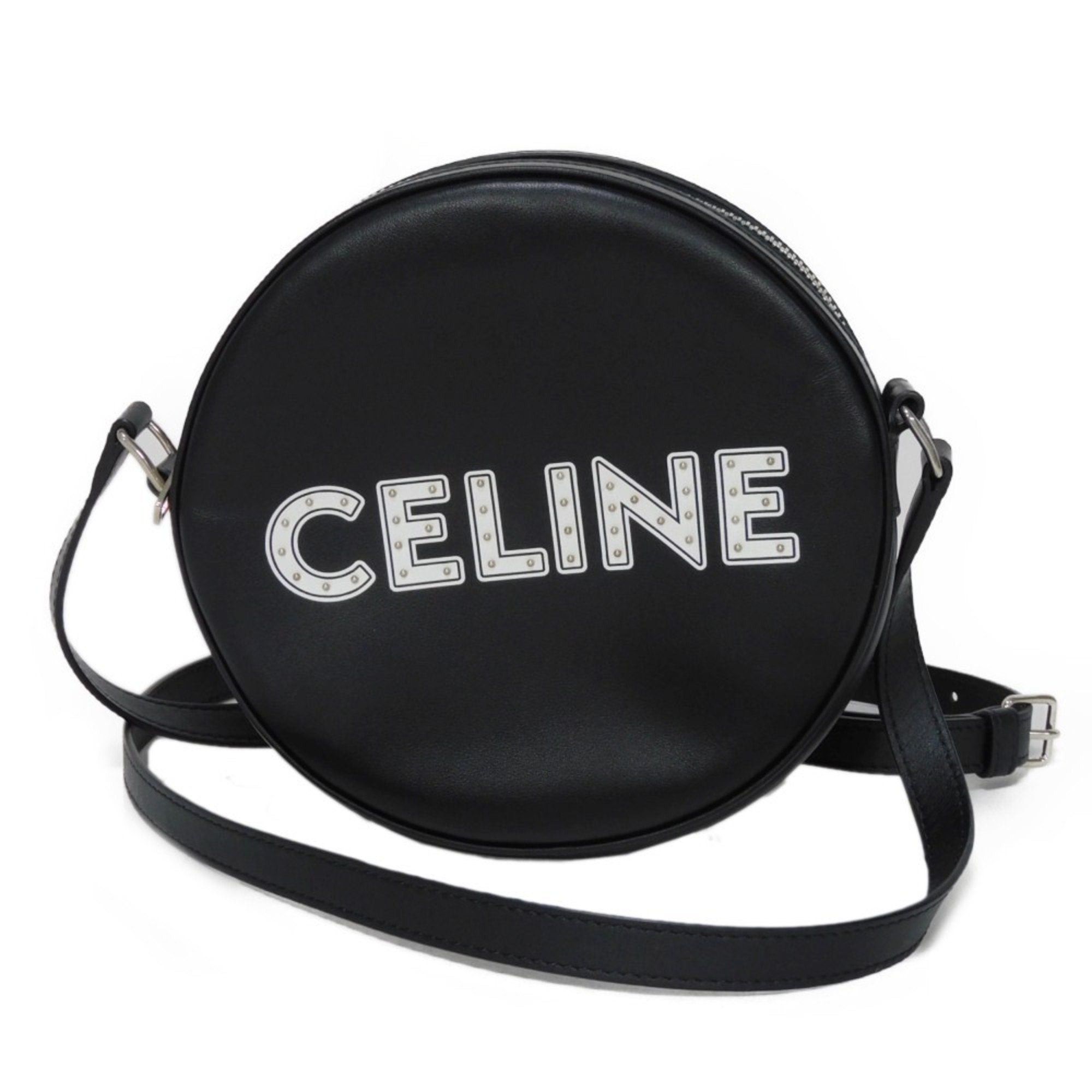 Celine CELINE Shoulder Bag Round The Dancing Kid Black Pop-up 