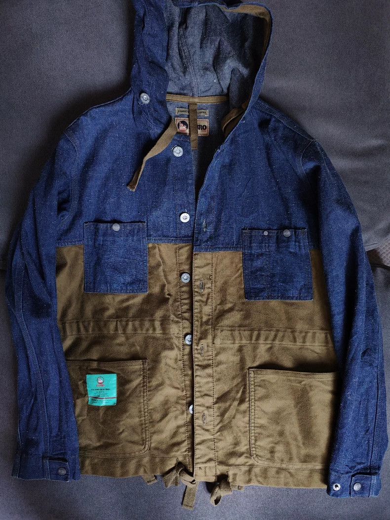 Nigel Cabourn Blue Brown Jacket - dmc