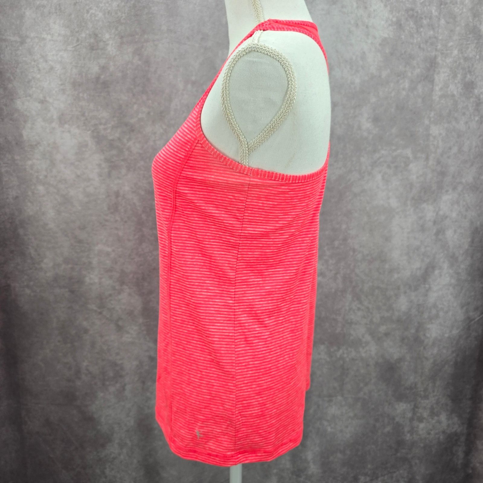 Other Danskin Now Pink Semi Fitted Stripe Racerback Tank Top Small Size S / US 4 / IT 40 - 4 Thumbnail