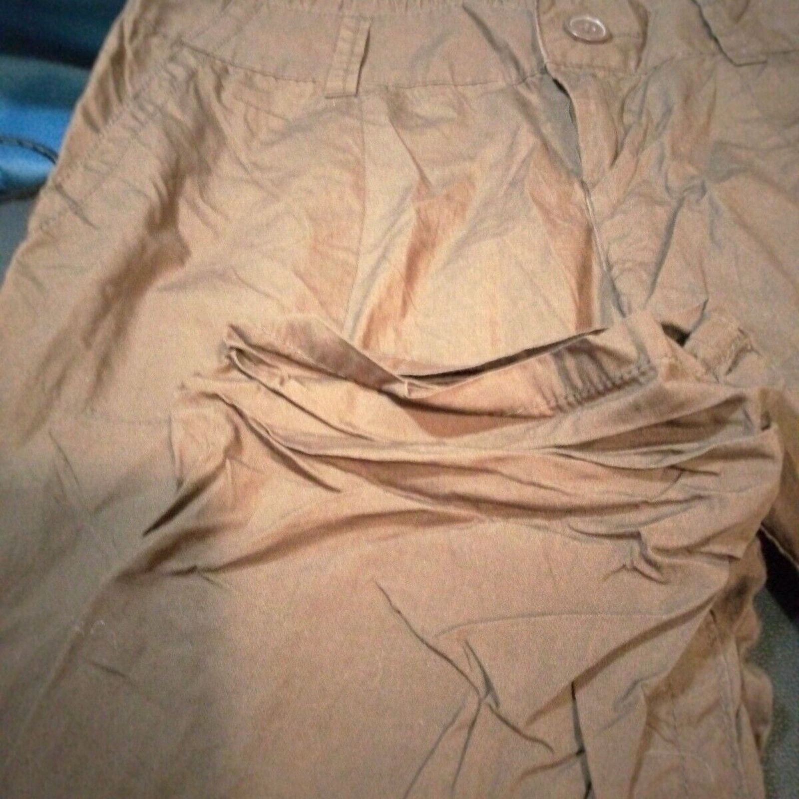 Other Motherhood Brown Pants Size M With Button With Belt Loops Size 32" / US 10 / IT 46 - 3 Thumbnail