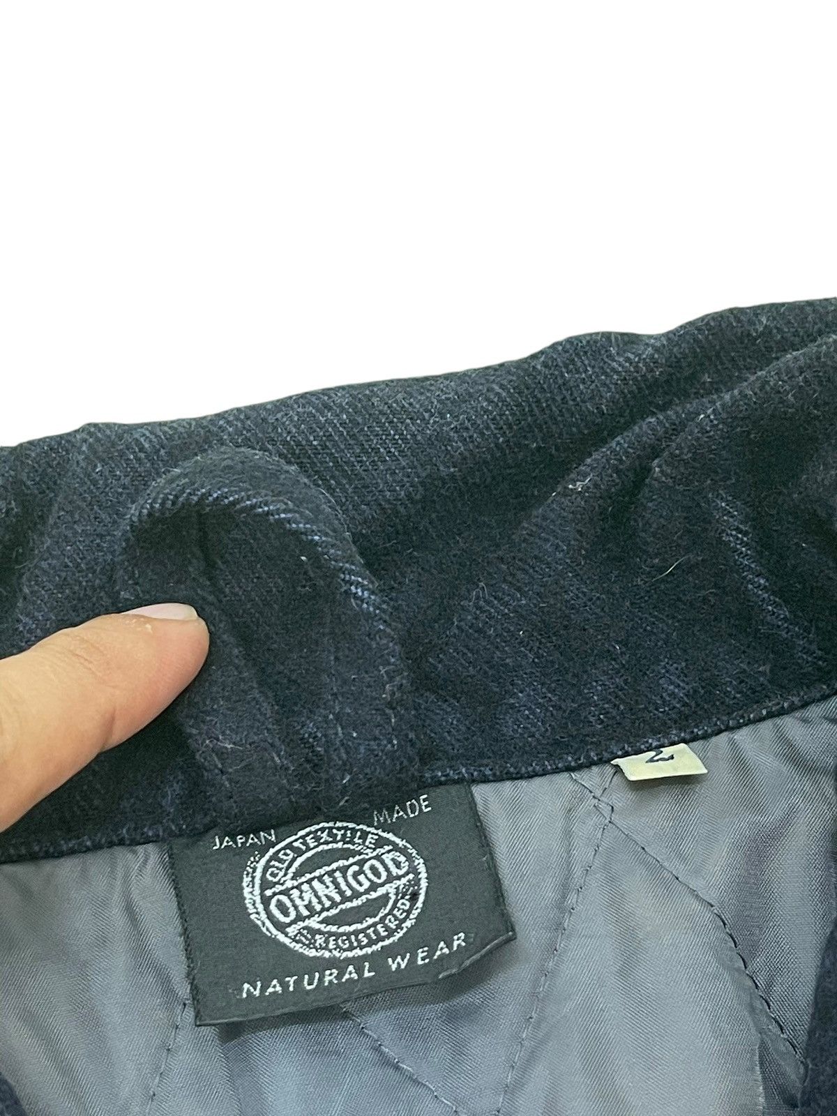 OMNIGOD Shawl Collar Navy Jacket Omnigod Japan Indigo Blue 6🟩5 Size US M / EU 48-50 / 2 - 9 Thumbnail