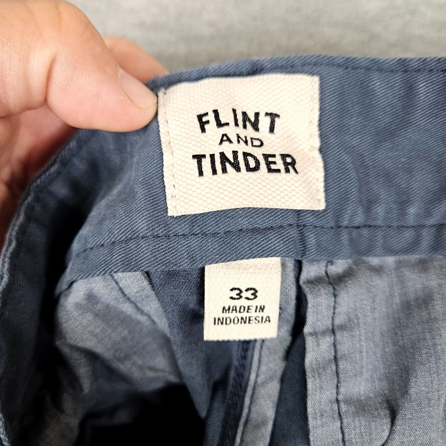Flint And Tinder FLINT AND TINDER Men’s Blue Chino Mid Rise Casual Shorts Size 33 Size US 33 - 3 Thumbnail