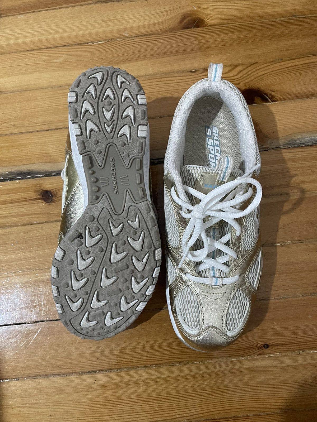 SKECHERS Vintage Sketchers Low top sneakers in White and Gold Size US 5.5 / IT 35.5 - 3 Thumbnail