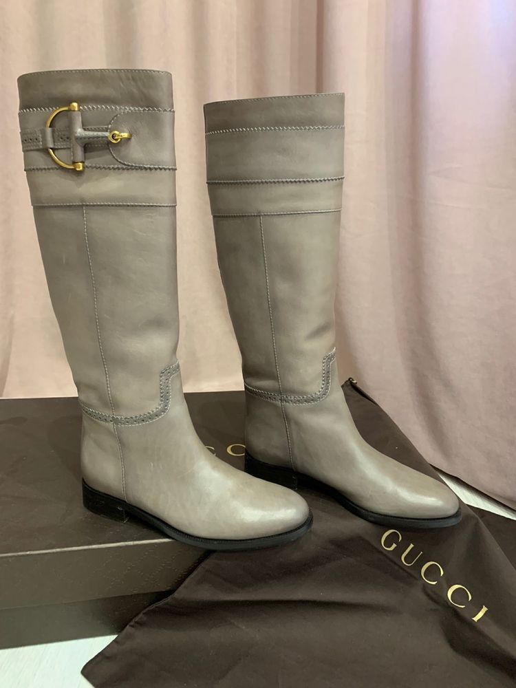 Gucci Gucci Leather Boots Size US 6 / IT 36 - 1 Thumbnail