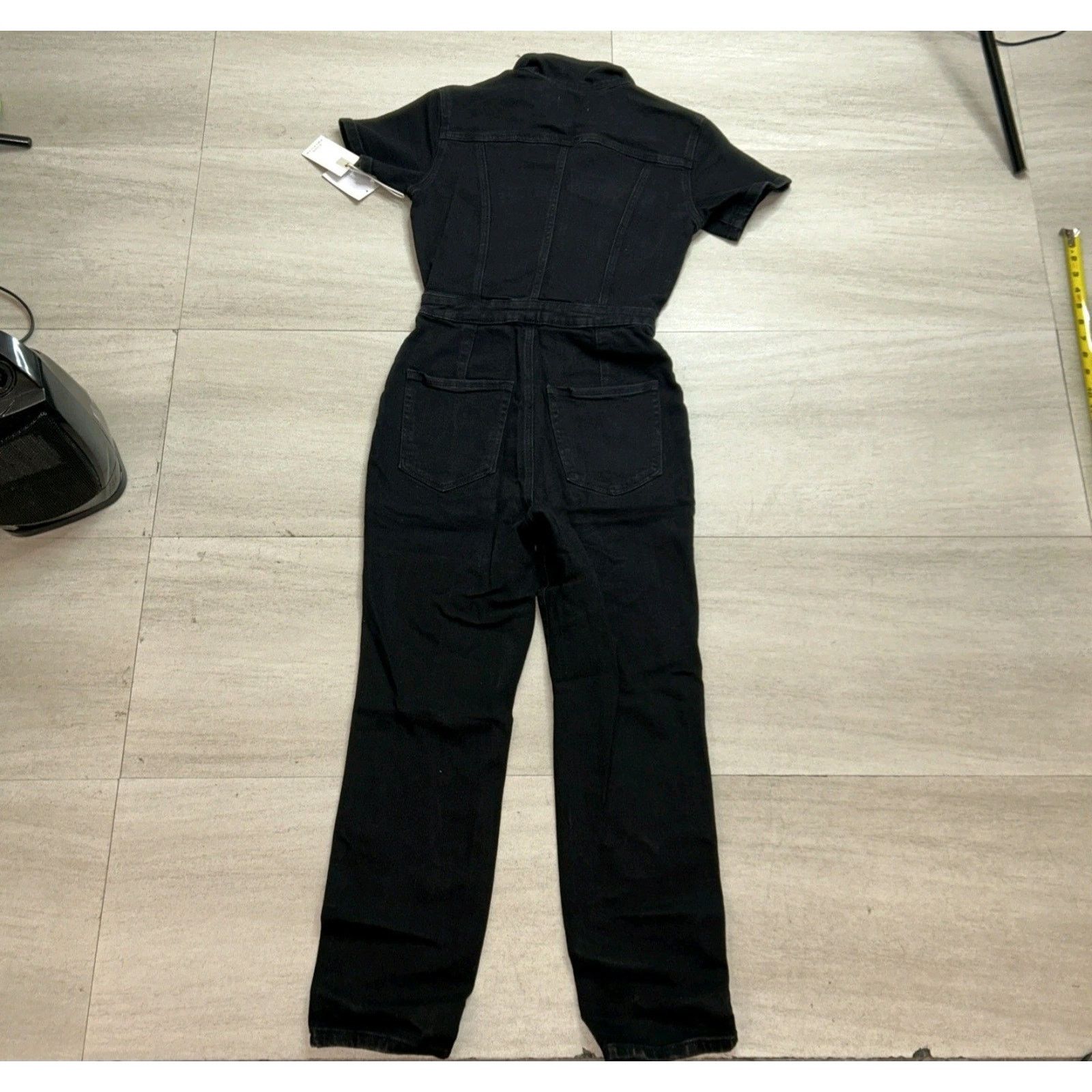 Good American Good American The Fit For Success Stretch-Denim Jumpsuit 0 Size 26" / US 2 / IT 38 - 5 Thumbnail