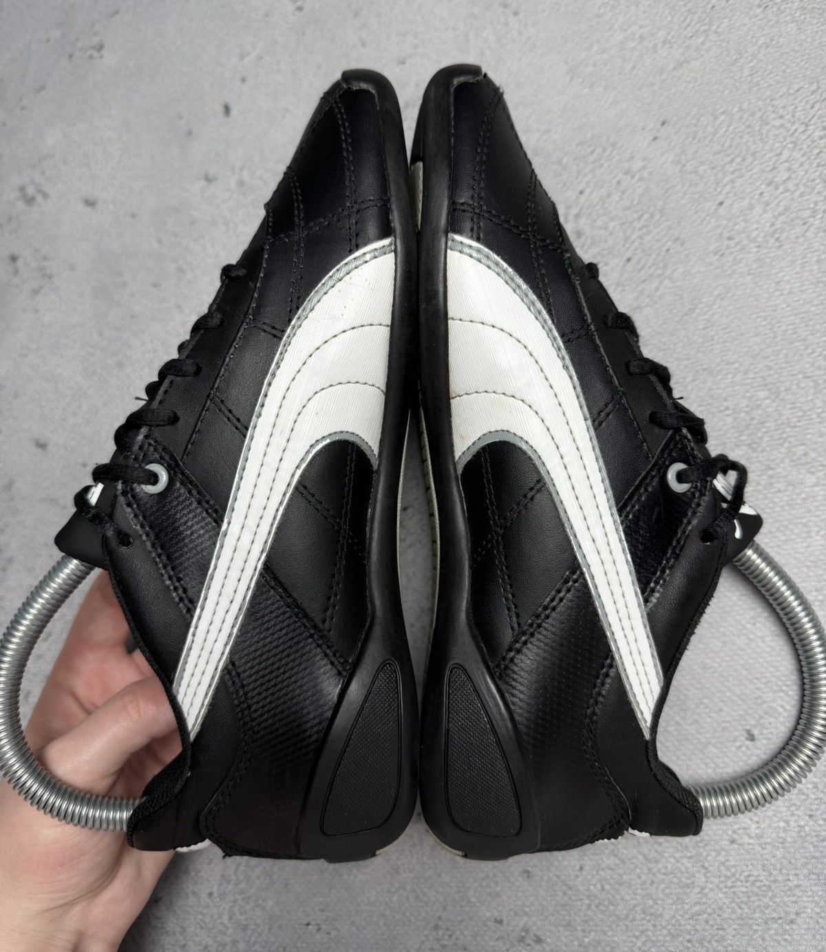 Puma Vintage Puma Speedcat Leather Y2K Black/White Sneakers Size US 5.5 / IT 35.5 - 4 Thumbnail
