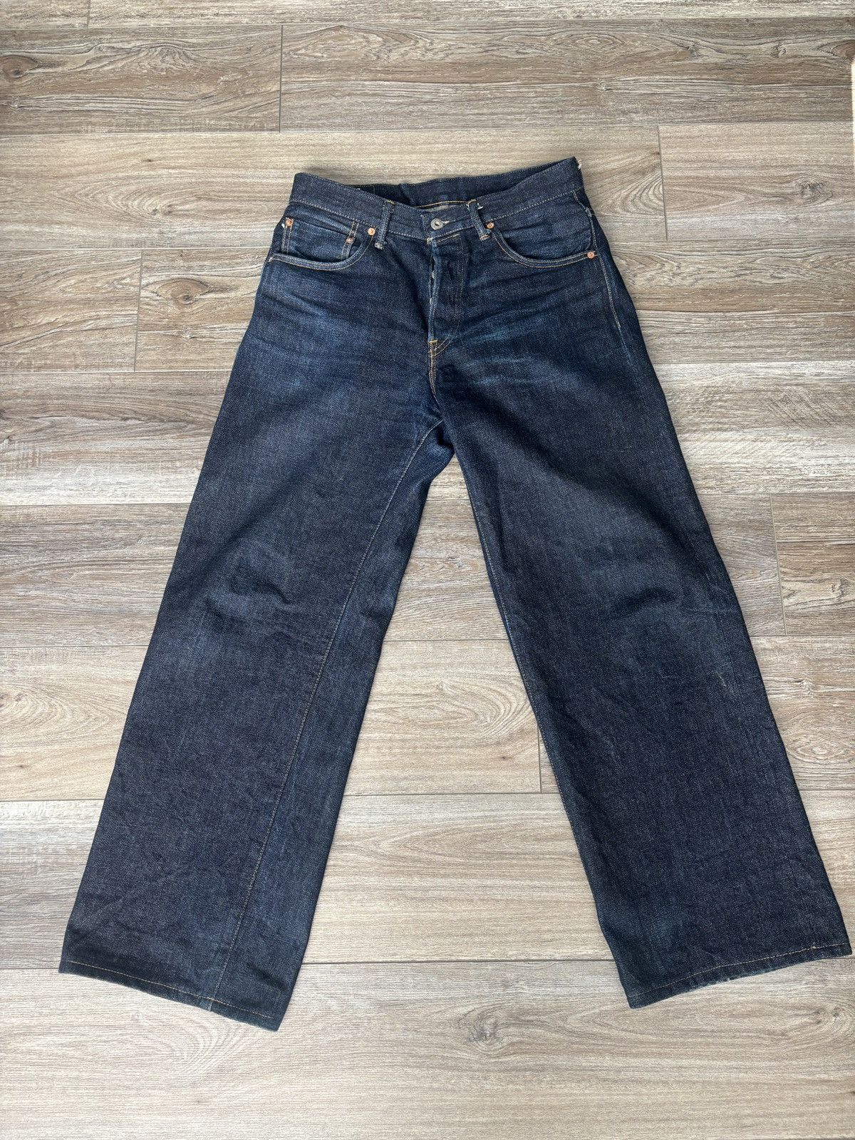 ONI-222 "LOW TENSION" 15OZ SUPER WIDE STRAIGHT JEANS