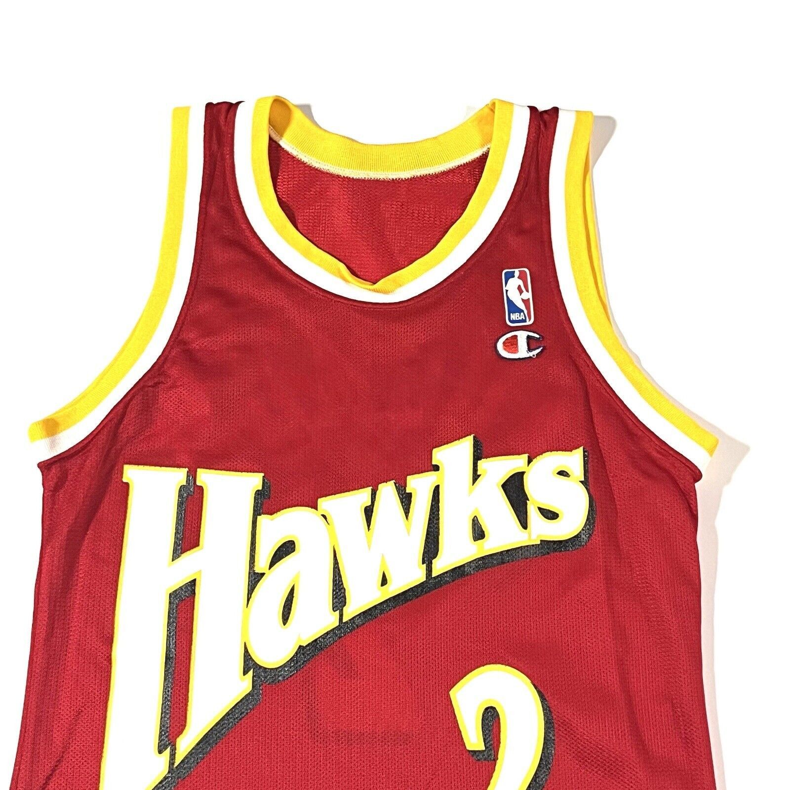 Vintage VTG Champion Atlanta Hawks Augmon Basketball Jersey 36 S Size US S / EU 44-46 / 1 - 2 Thumbnail