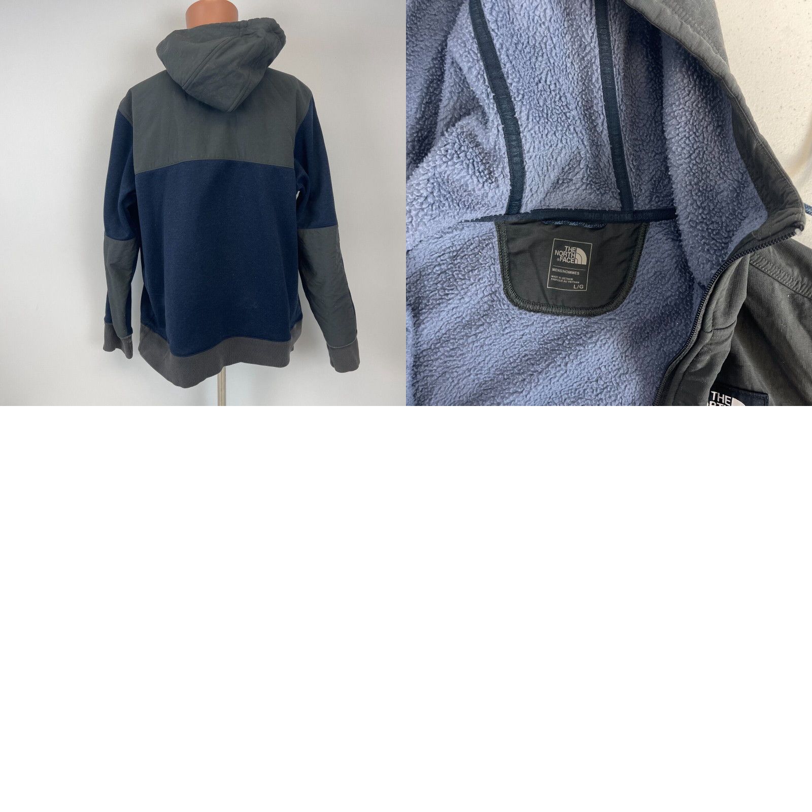 The North Face The North Face Tundra Fleece Jacket Grey Blue Size L Grailed