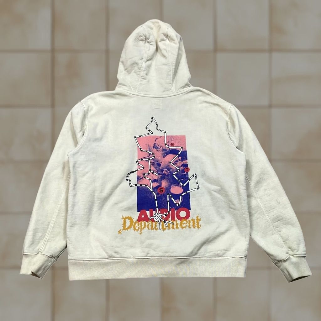 Brain Dead Brain Dead NTS 2021 Capsule Audio Department Hoodie Men's M Beige Size US M / EU 48-50 / 2 - 1 Thumbnail