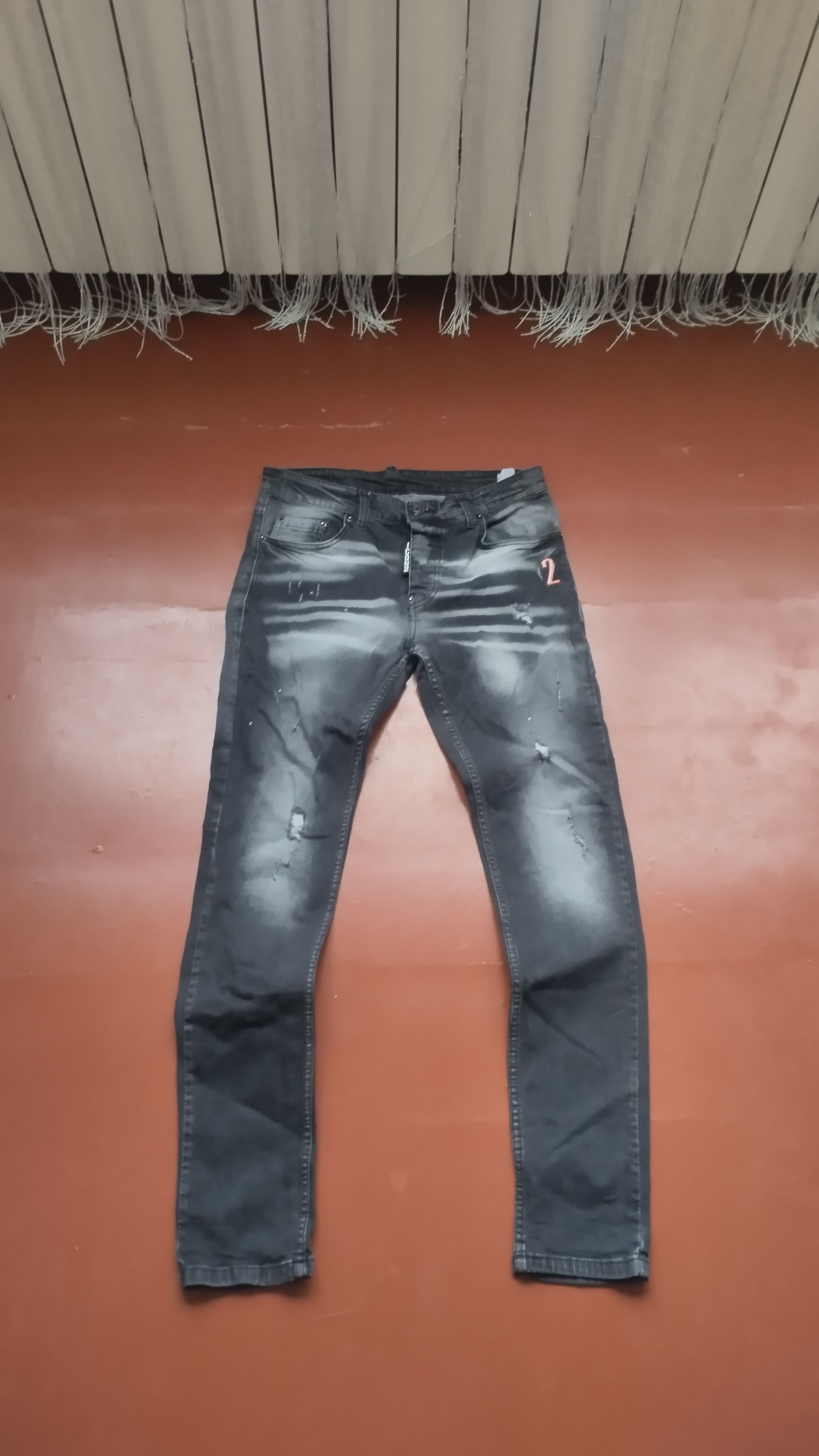 Black Icon × Dsquared2 Rare Drip DSQUARED2 ICON2 Denim Slim fit Size US 28 / EU 44 - 1 Thumbnail