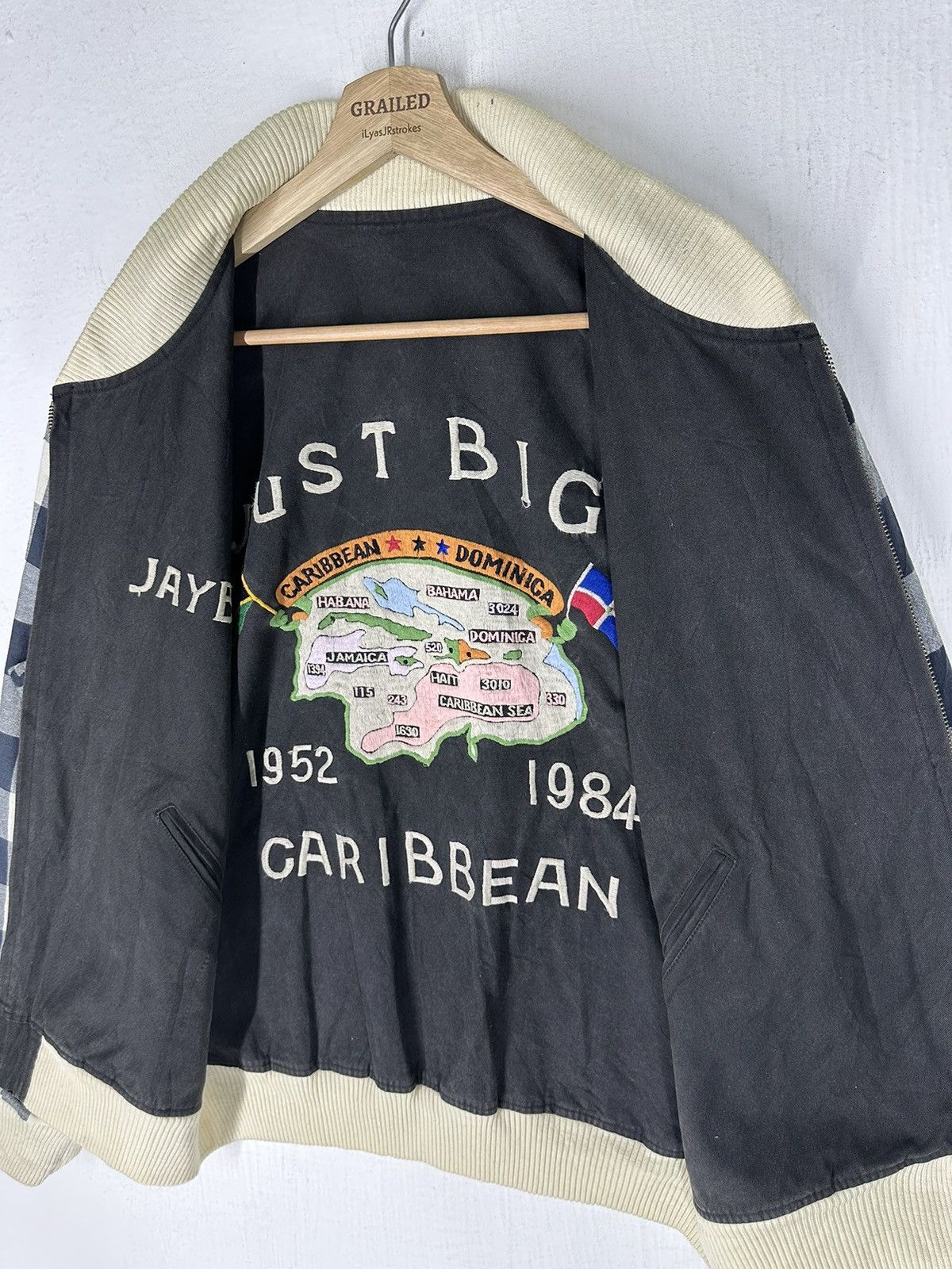 Caribbean Vintage Caribbean Just Bigi JayBay Reversible Bomber Jacket Size US M / EU 48-50 / 2 - 16 Thumbnail