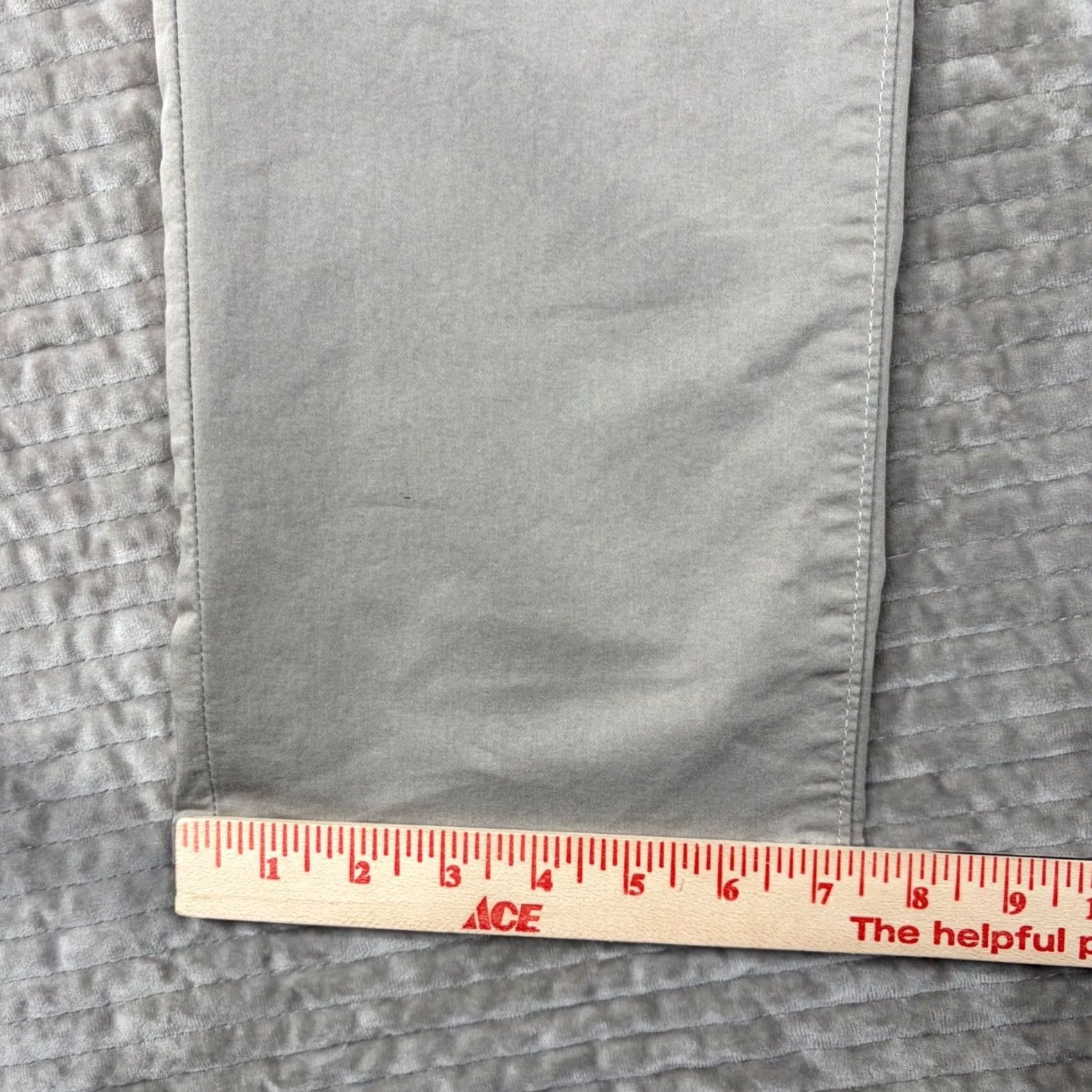 Vintage AG Adriano Goldschmied Pants Mens 32 Beige Everett Slim Straight Grey Khaki 32x32 1794CMPDYDT Size US 32 / EU 48 - 3 Thumbnail
