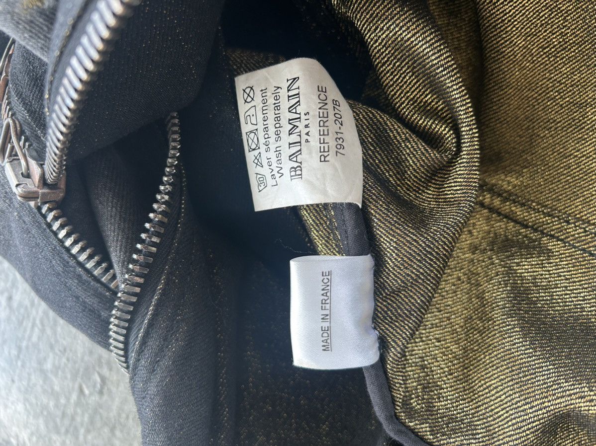 Balmain Balmain by Decarnin AW11 Distressed Biker Jacket Size US XS / EU 42 / 0 - 9 Thumbnail