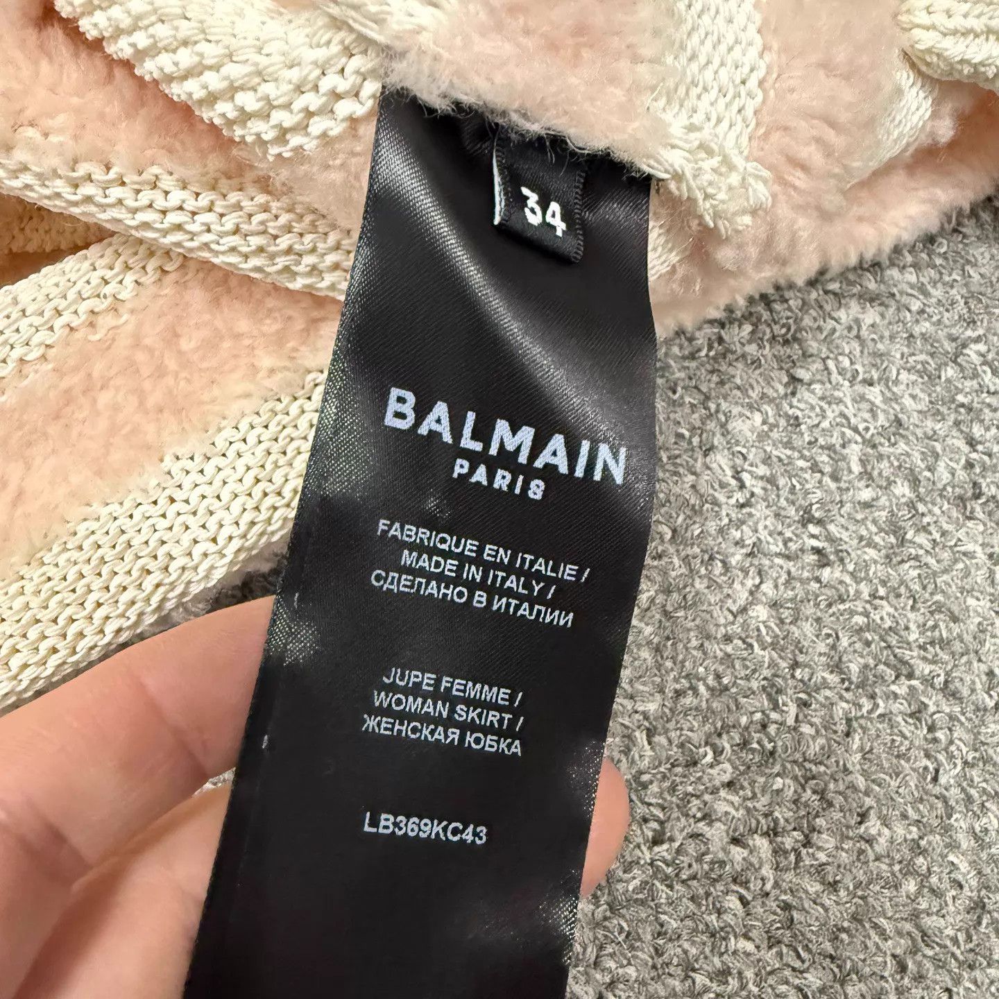 Balmain Balmain knit dress wool panel stripe 34 99 new Size 24" / US 00 / IT 34 - 4 Thumbnail