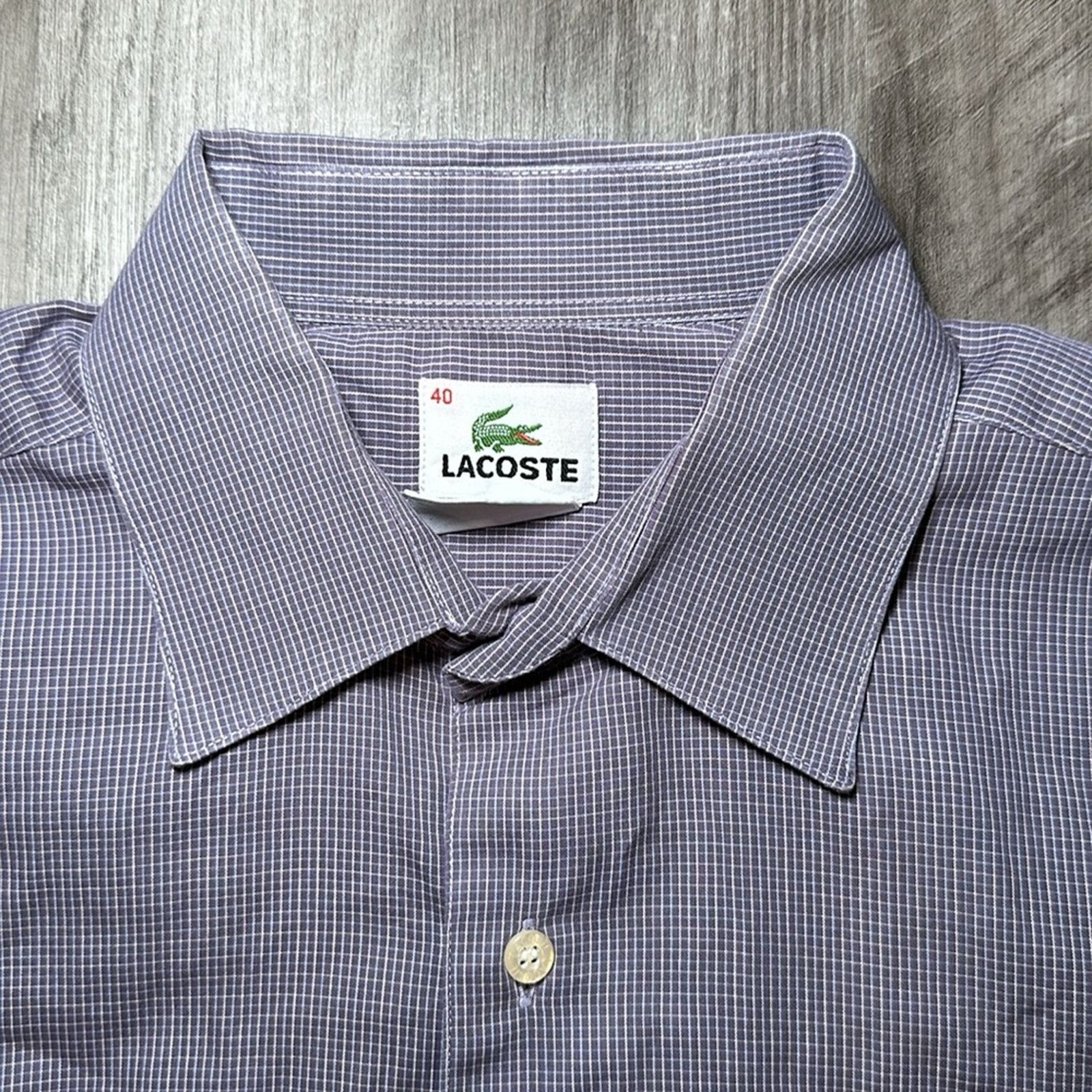Lacoste Lacoste Long Sleeve Button Down - 40 (Medium) Size US M / EU 48-50 / 2 - 6 Thumbnail