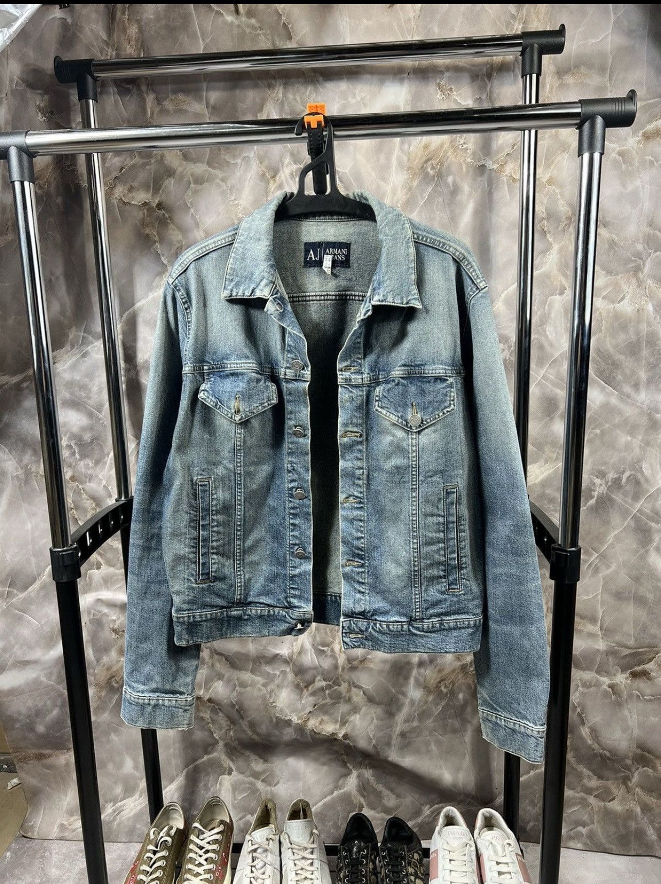 Armani Vintage Armani Jeans Y2k Dinim Jacket Size L / US 10 / IT 46 - 1 Thumbnail