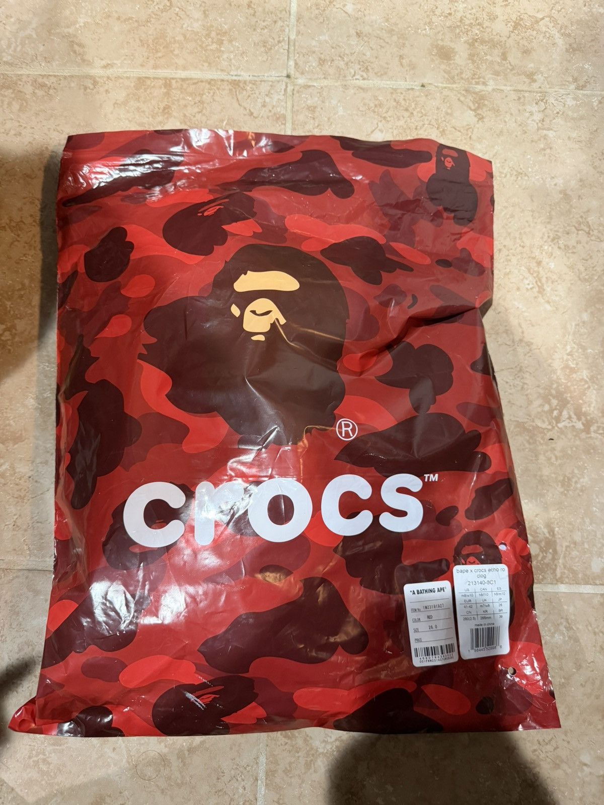 Bape × Crocs Bape x Croc Echo *Brand New* Size US 8 / EU 41 - 7 Thumbnail