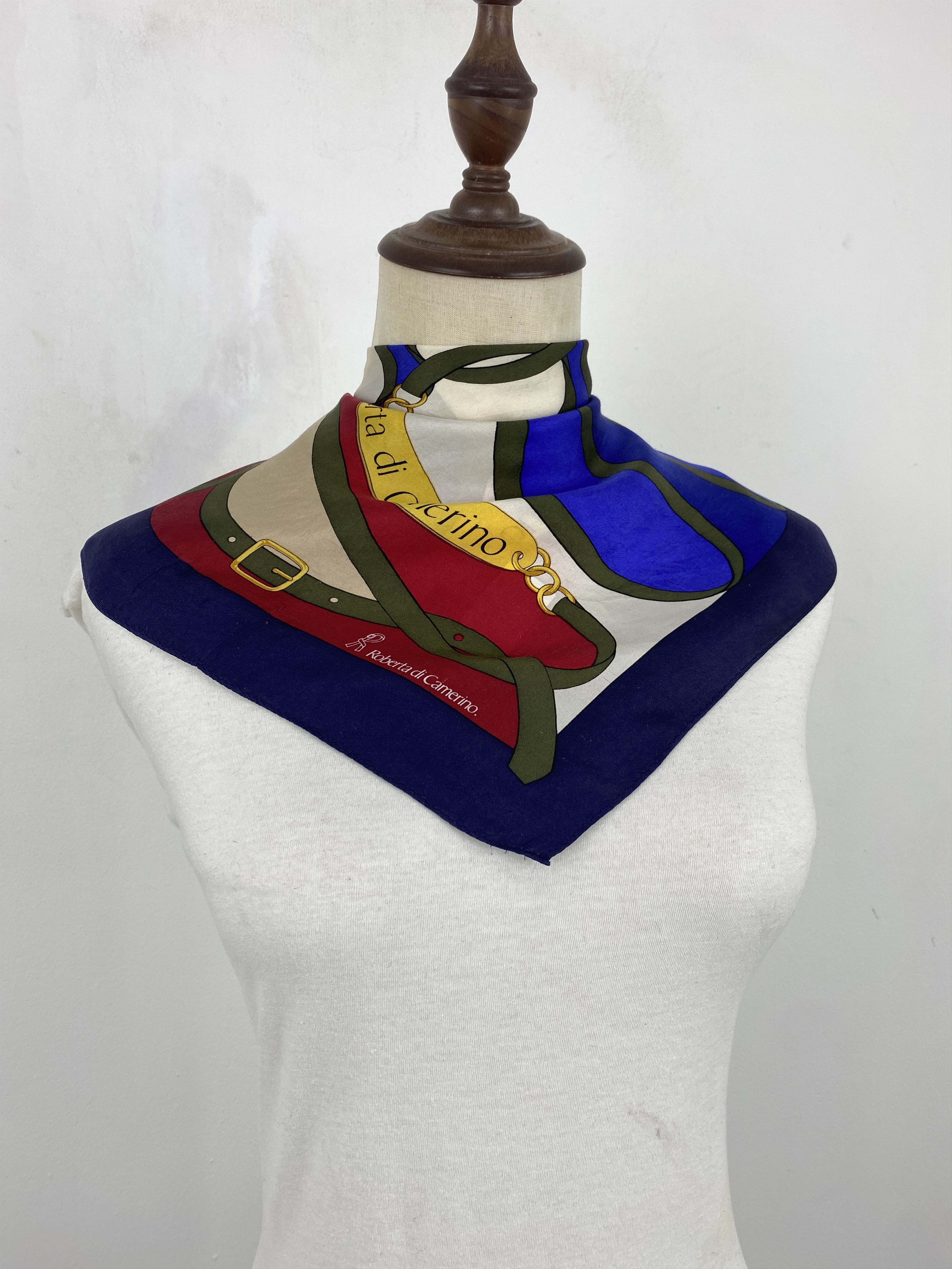 Roberta di Camerino Roberta di Camerino Art Silk Scarf Muffler Silk Shawl SN0074 Size ONE SIZE - 2 Thumbnail