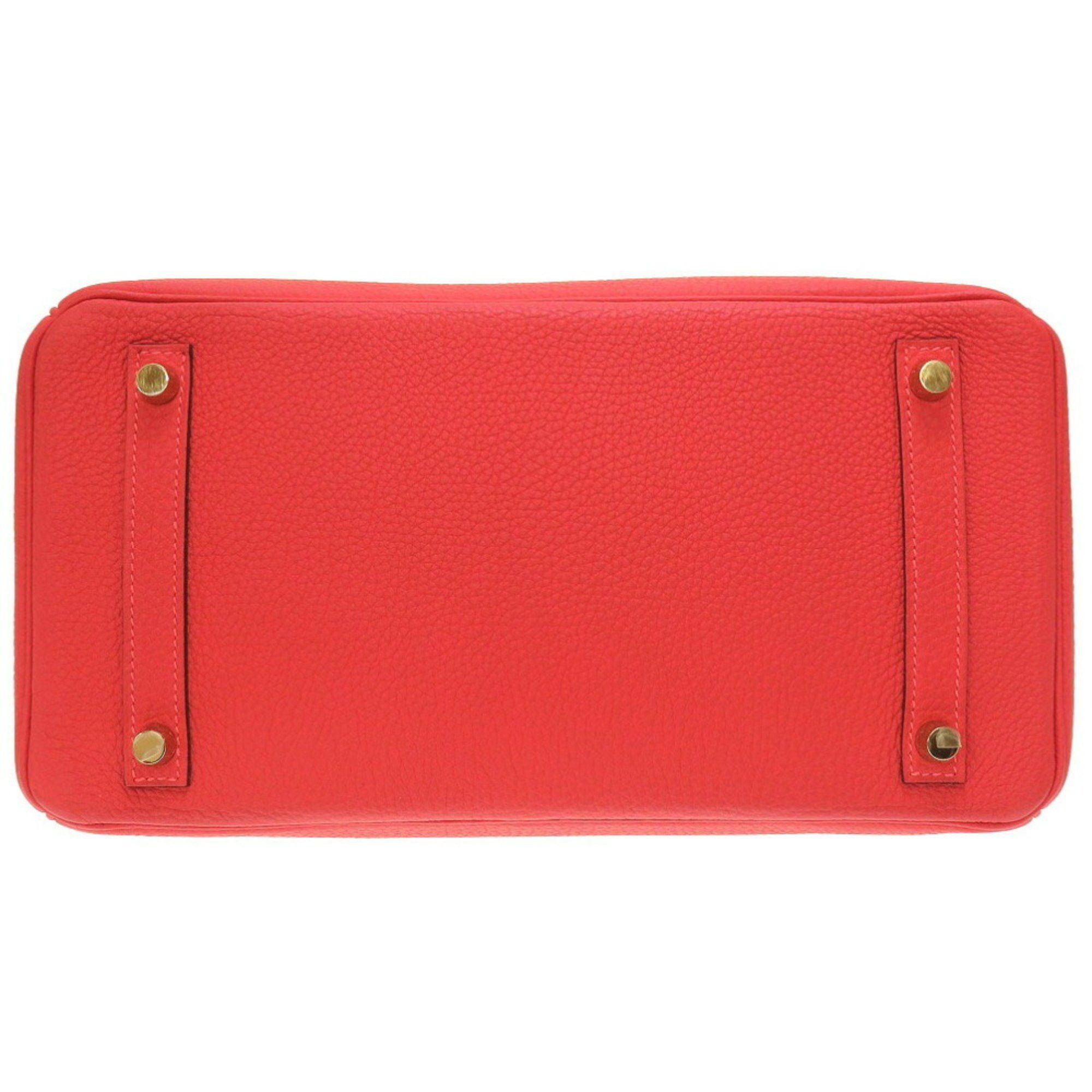 image of Hermes Birkin Handbag in Red, Women's