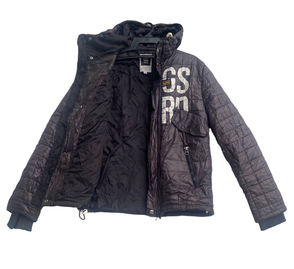 G-Star Rare G STAR Raw Denim quilted bomber down jacket Large size Size US L / EU 52-54 / 3 - 3 Thumbnail