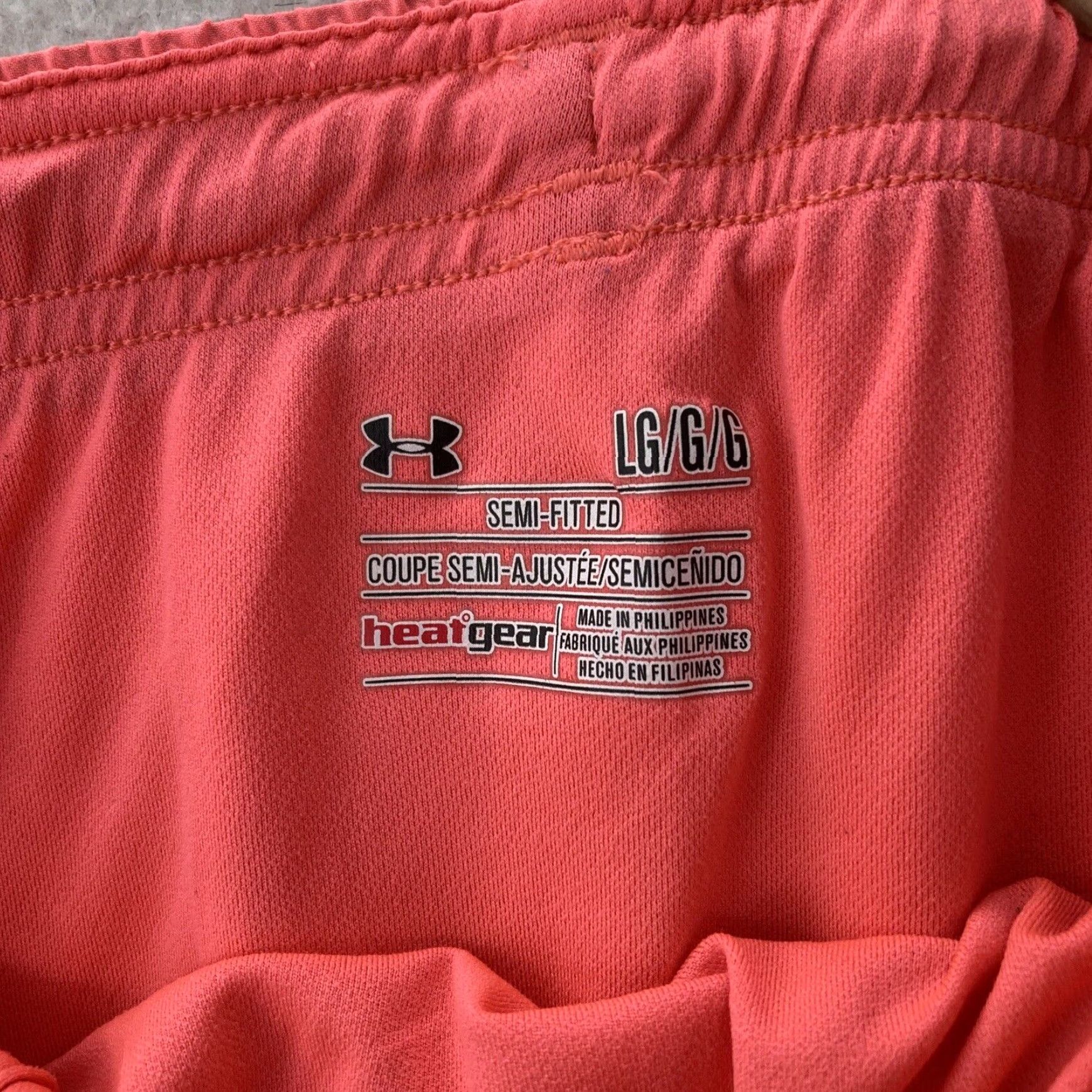 Under Armour Under Armour Women's Large Orange Black Athletic Lined Shorts Size 36" / US 14 / IT 50 - 7 Thumbnail