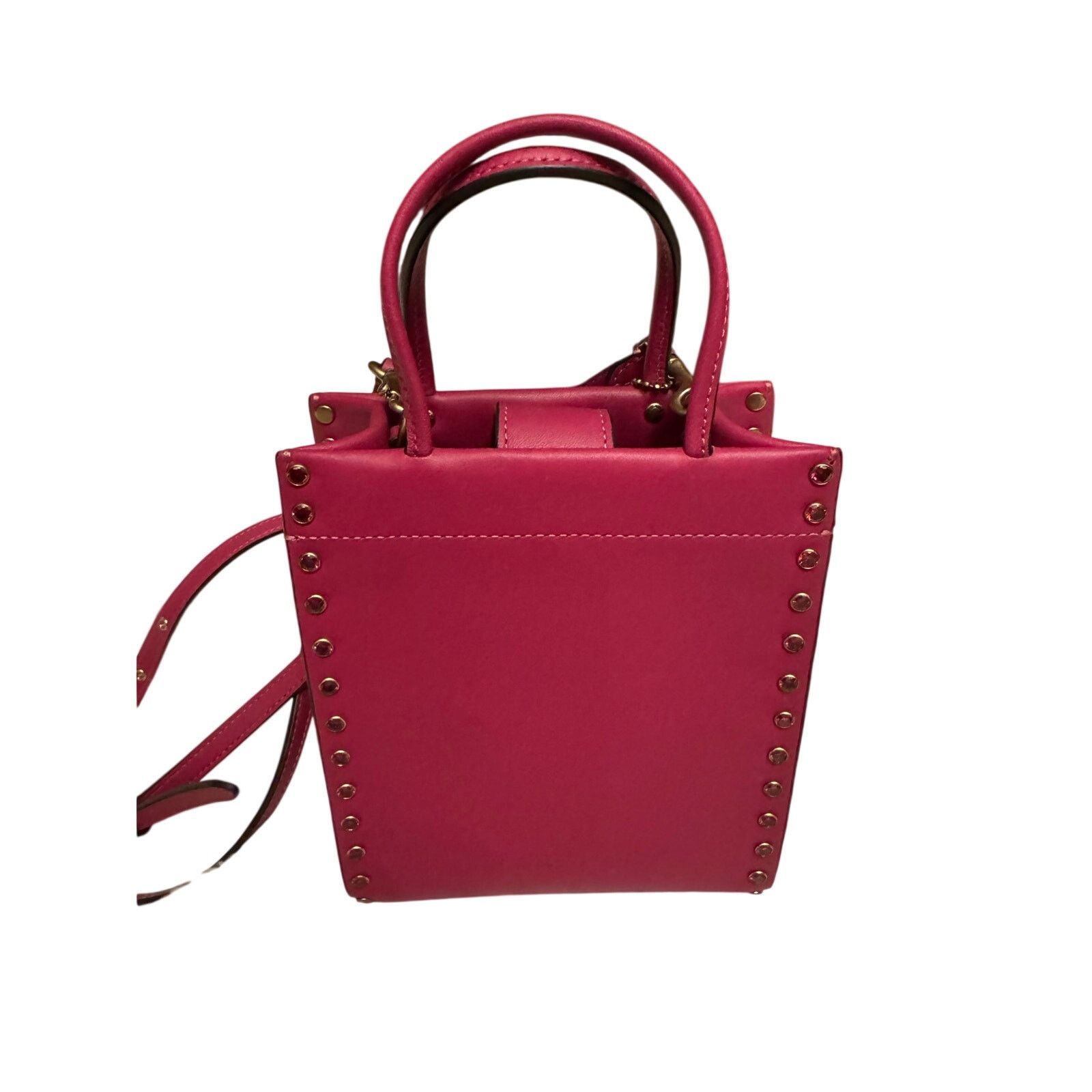 Coach Coach Cashin Mini Tote Crystal Rivet Hyacinth Pink Size ONE SIZE - 3 Thumbnail