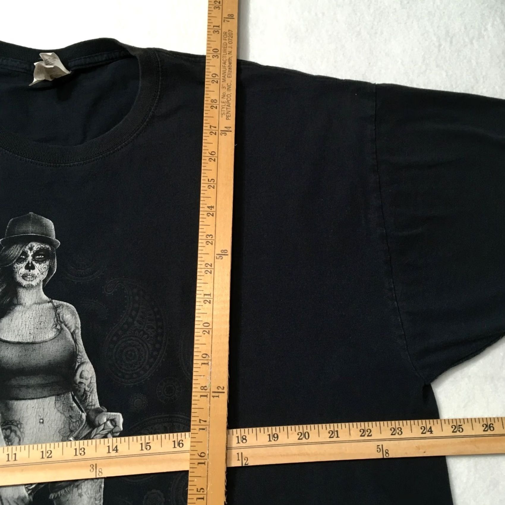 Fruit Of The Loom Vintage Black T shirt Fruit of the Loom bull dog pitbull chcana lady XL Size US XXL / EU 58 / 5 - 5 Thumbnail