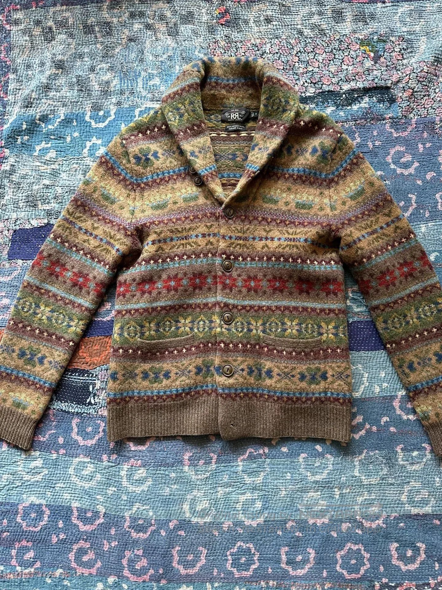 RRL Ralph Lauren RRL Wool Fair Isle Stripe Sweater. Size US M / EU 48-50 / 2 - 1 Thumbnail
