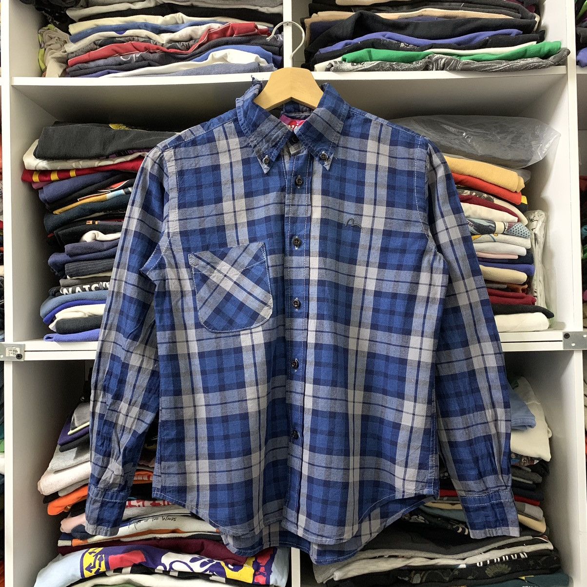Evisu × Japanese Brand × Vintage EVISU DONNA CHECKERED SHIRT Size S / US 4 / IT 40 - 1 Thumbnail