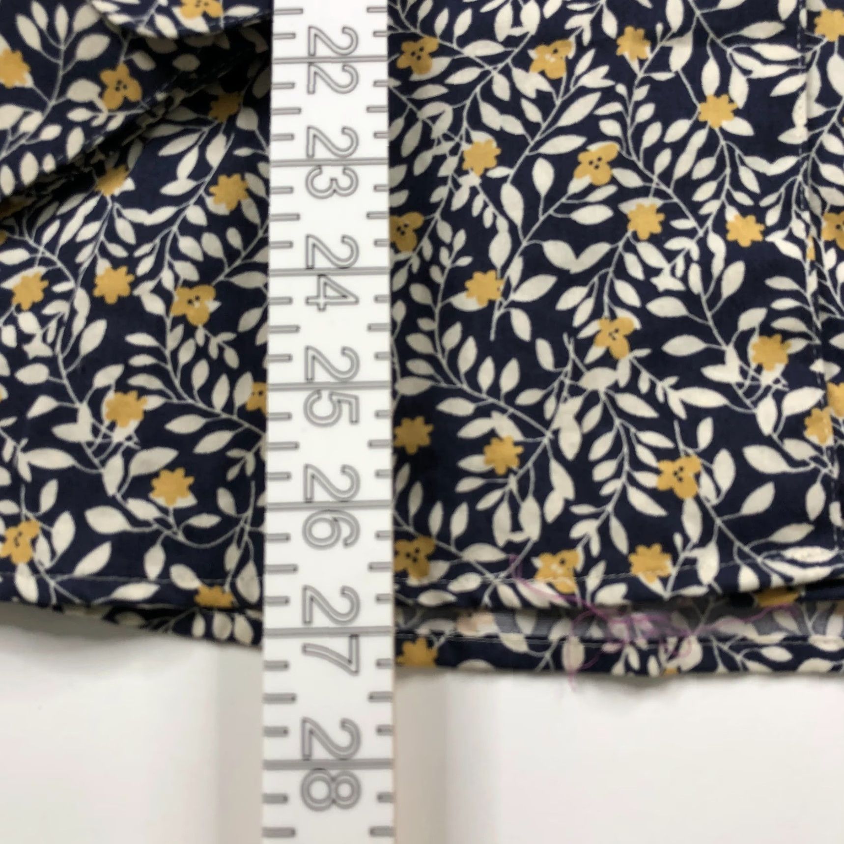Vintage Foxcroft Shirt Blue Floral 18 Wrinkle Free Shaped Long Sleeve All Over Print Button-Up Casual Women's Size XXL / US 16-18 / IT 52-54 - 4 Thumbnail