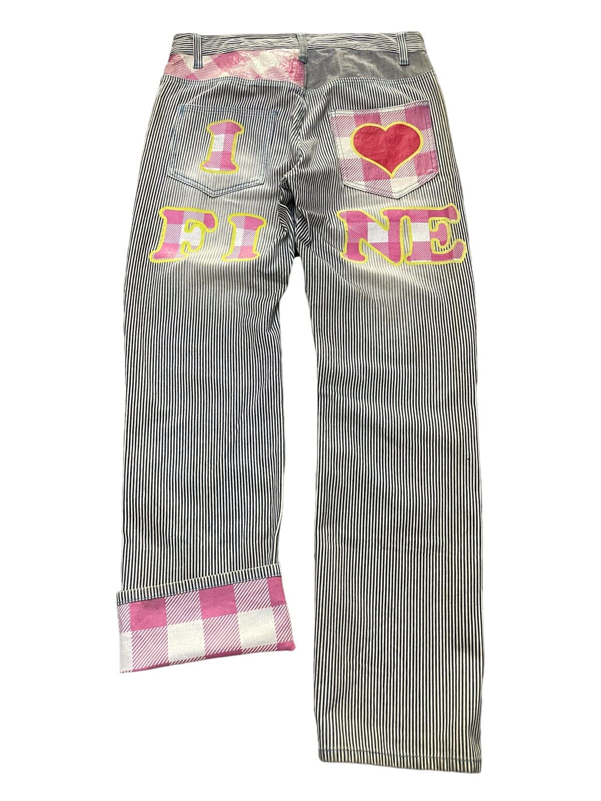 Japanese Brand × Vintage Clone Devgru Hickory Stripe Love Surf Denim Pants Size US 34 / EU 50 - 2 Thumbnail