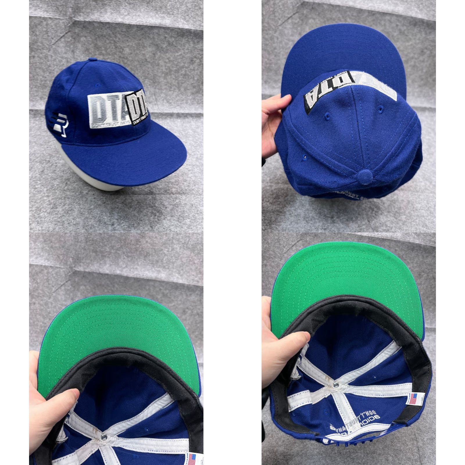Vintage Scion Racing Hat Cap SnapBack Adult Large Blue Cotton Made USA Size ONE SIZE - 8 Thumbnail